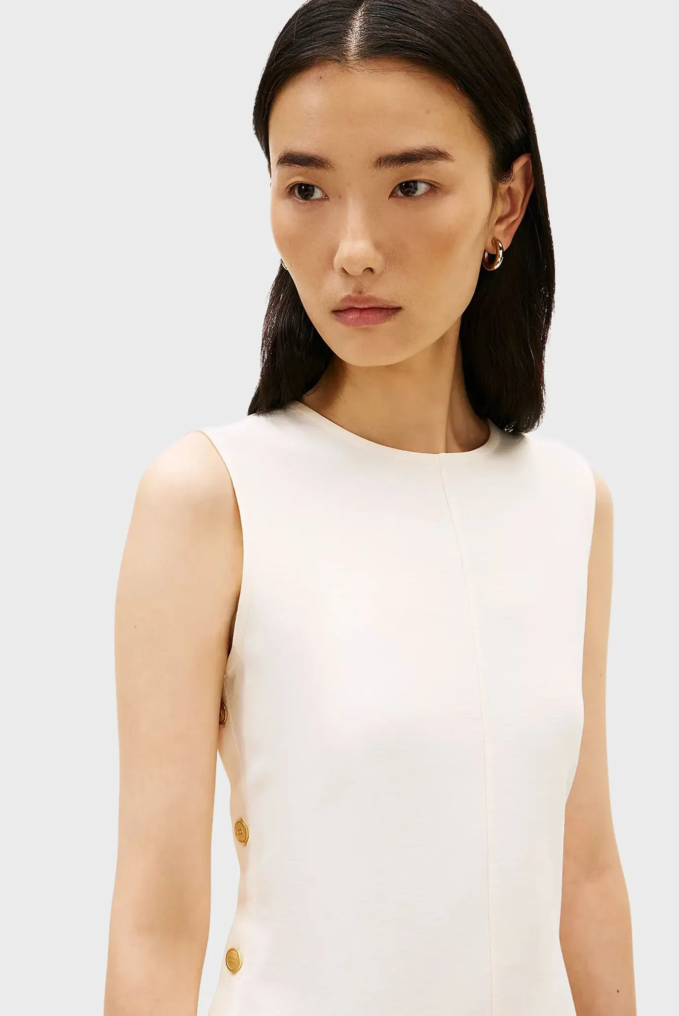 Платье GOLD BUTTON LONG MIDI DRESS NS 2