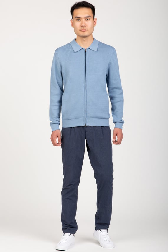 Кардиган FINE ZIG ZAG STRUCTURE OVERSHIRT