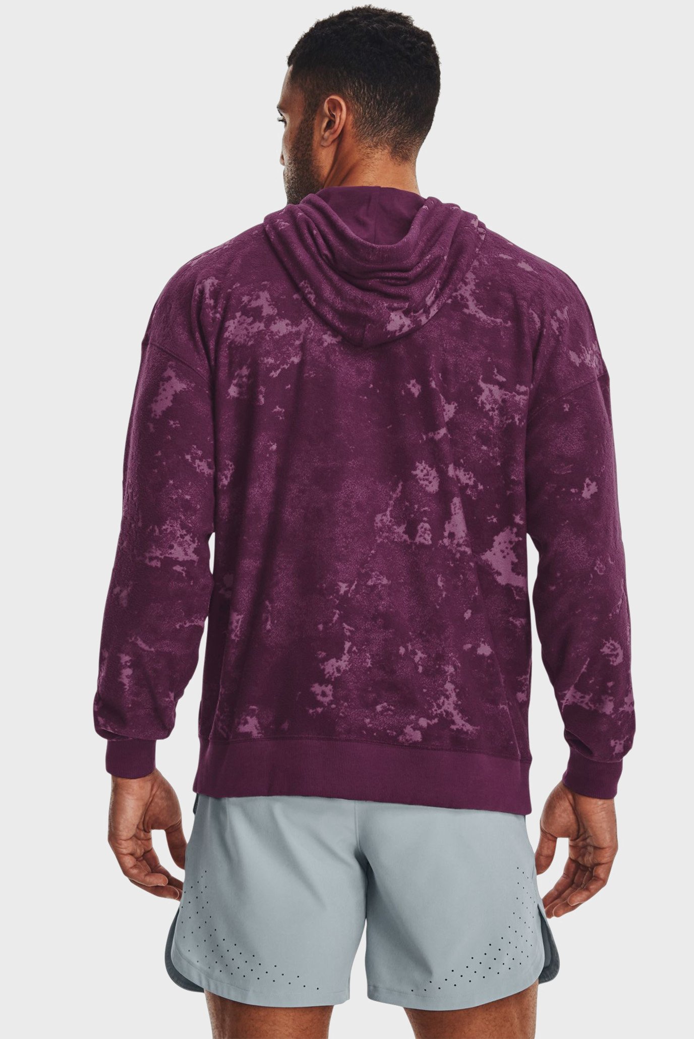 Мужское бордовое худи UA Journey Terry Hoodie 5