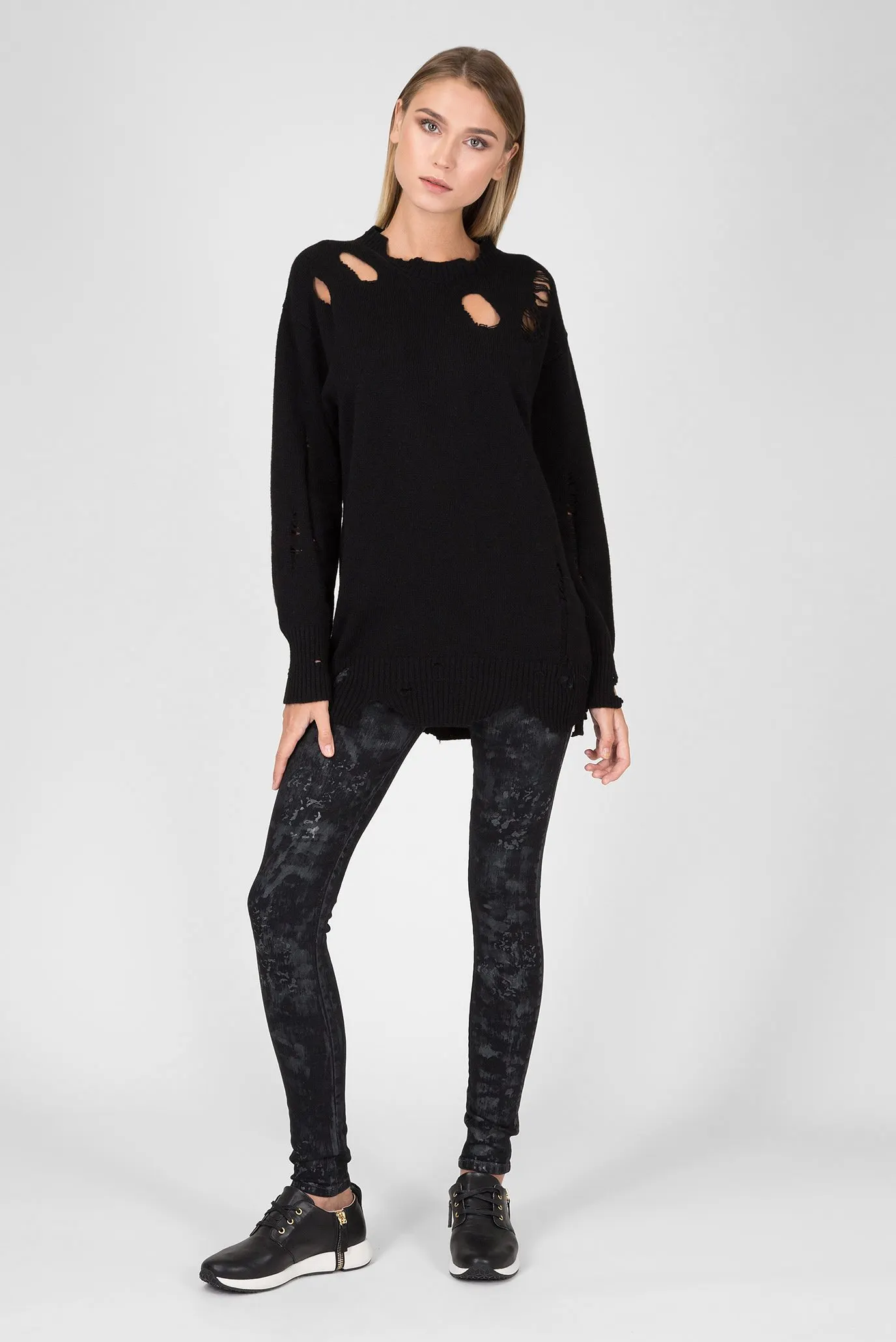 Женский черный джемпер 5