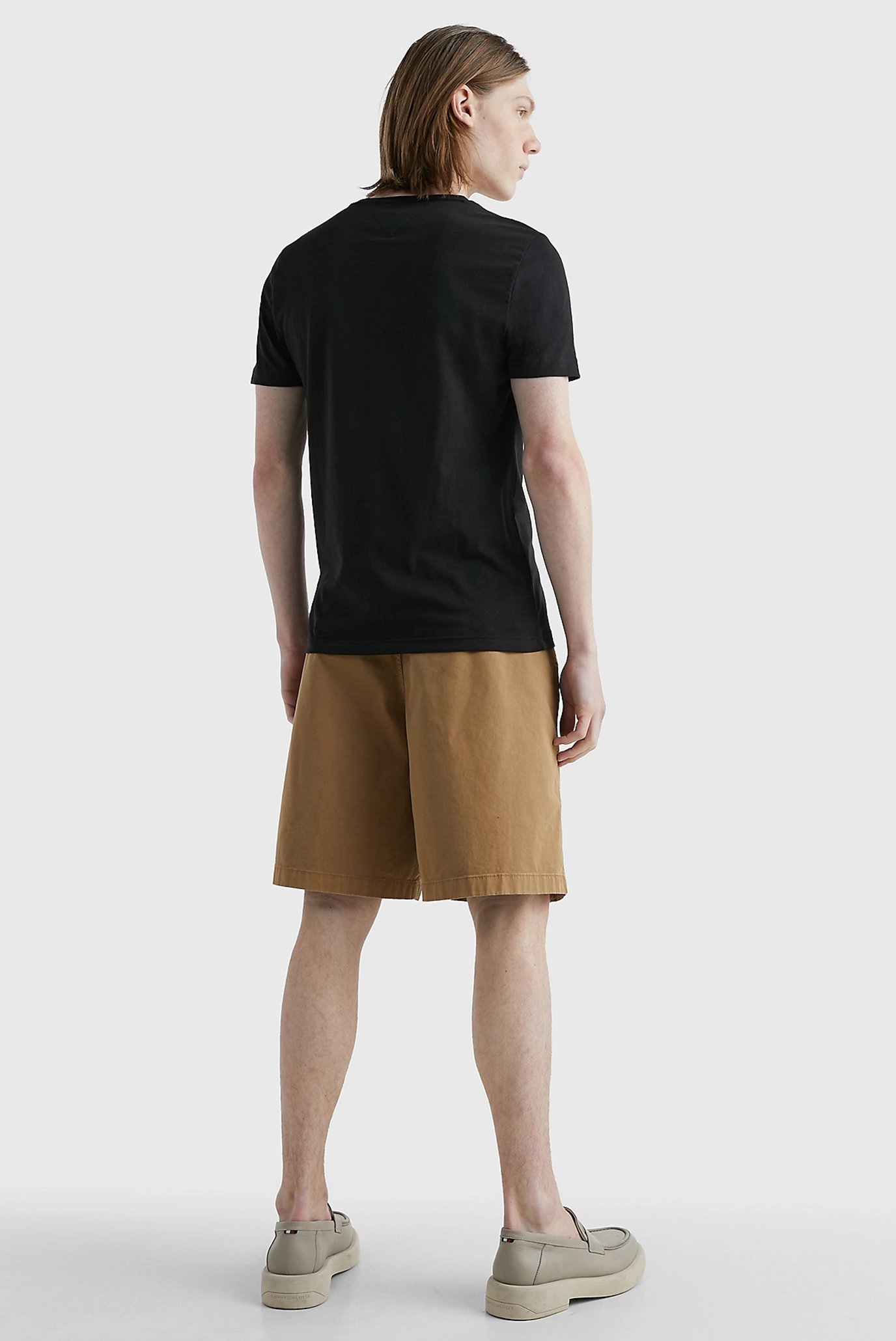 Мужская черная футболка CORE TOMMY LOGO TEE 8