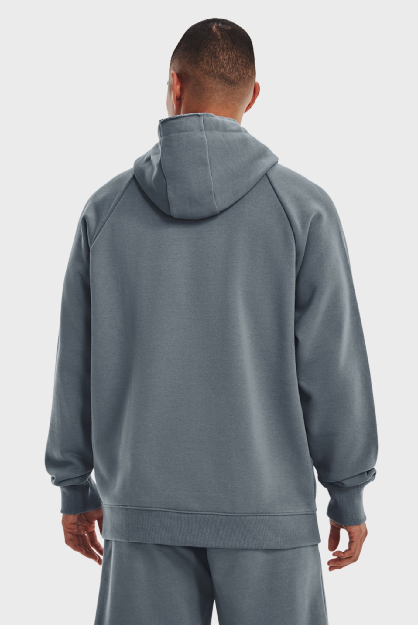 Мужское серое худи UA Heavyweight Terry HoodieUnder Armour Мужское серое худи UA Heavyweight Terry Hoodie 8