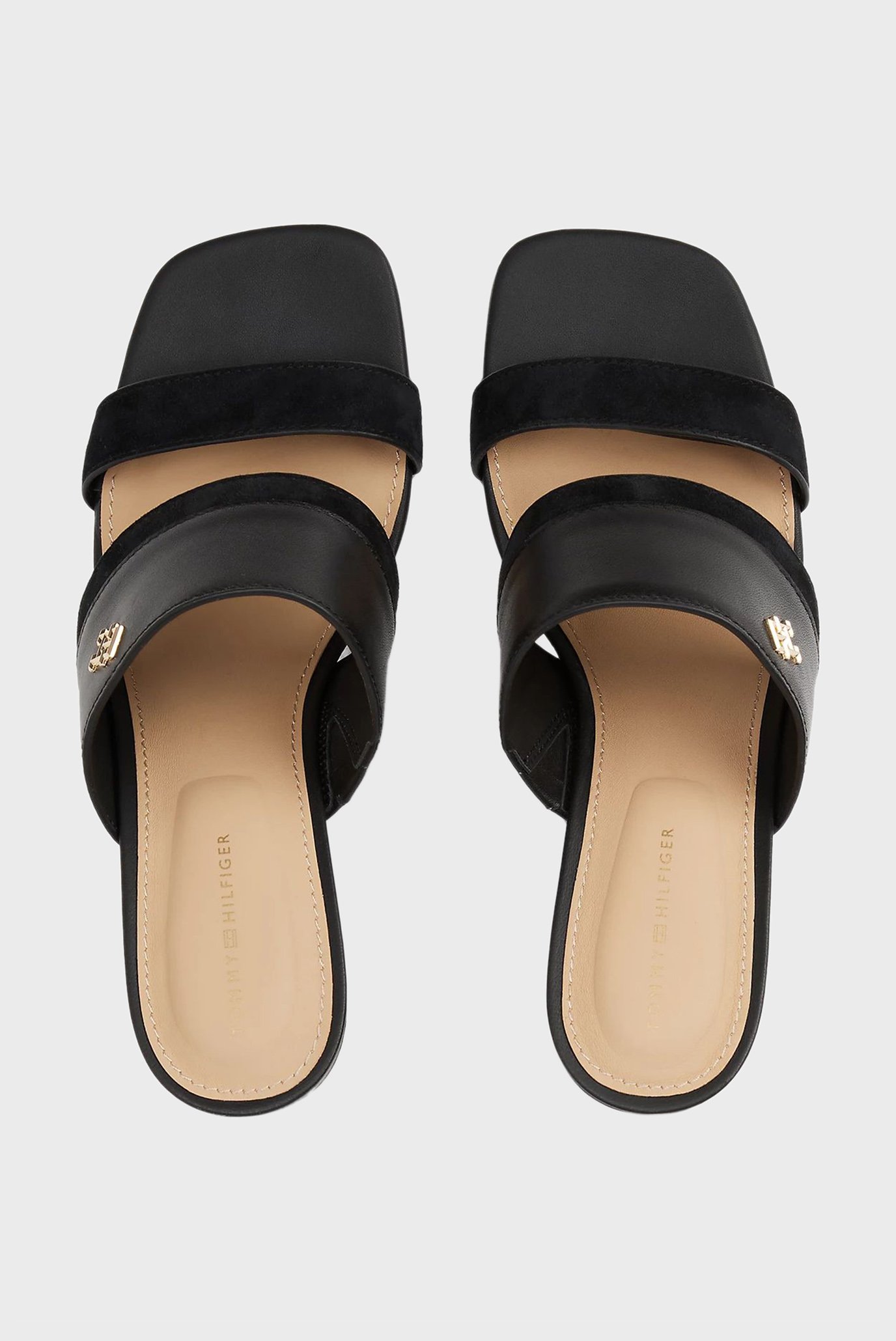 Босоножки LEATHER & SUEDE BLOCK HEEL MULETommy Hilfiger Босоножки LEATHER & SUEDE BLOCK HEEL MULE 4
