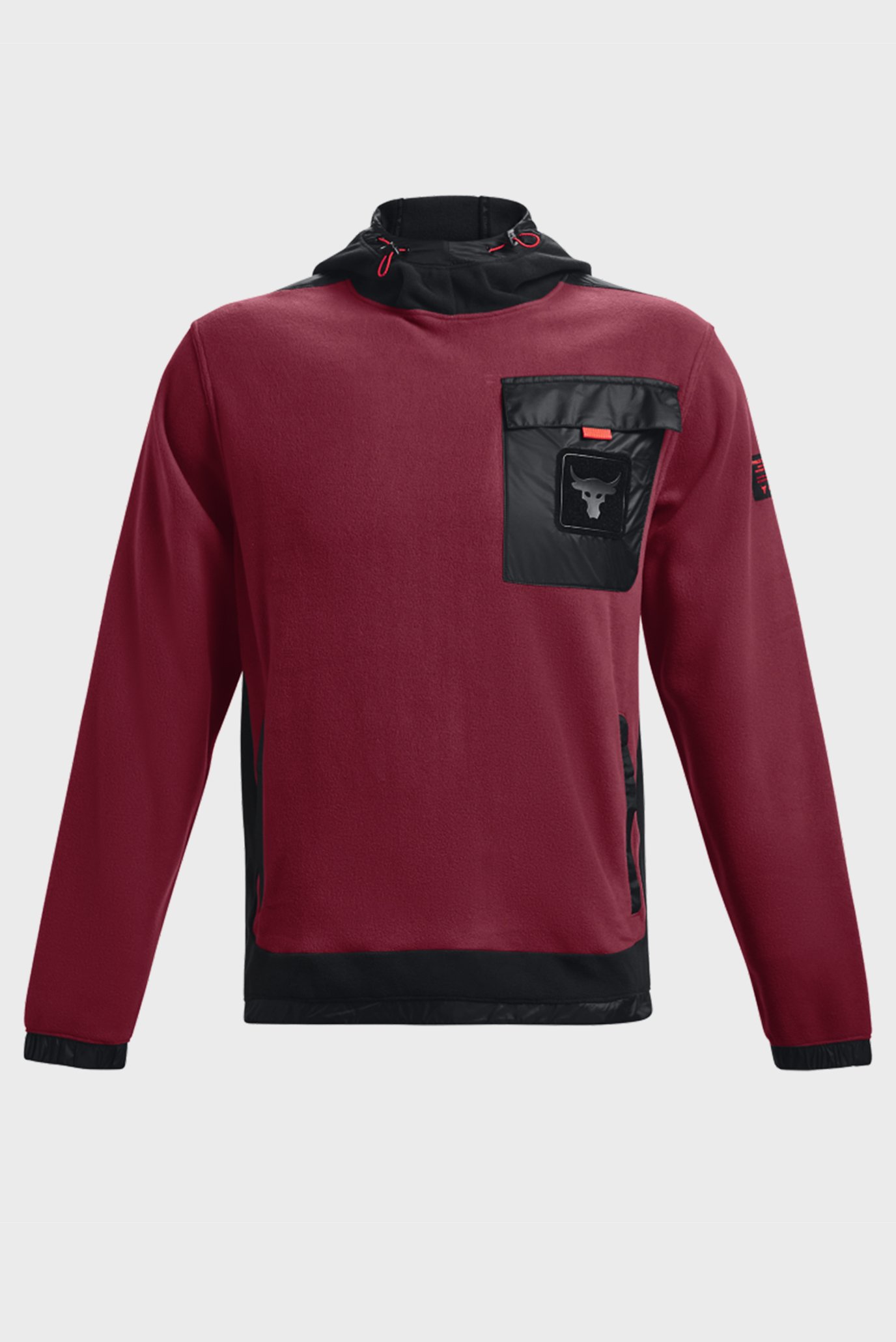 Мужское бордовое худи UA Pjt Rock Microflc HoodieUnder Armour Мужское бордовое худи UA Pjt Rock Microflc Hoodie 5