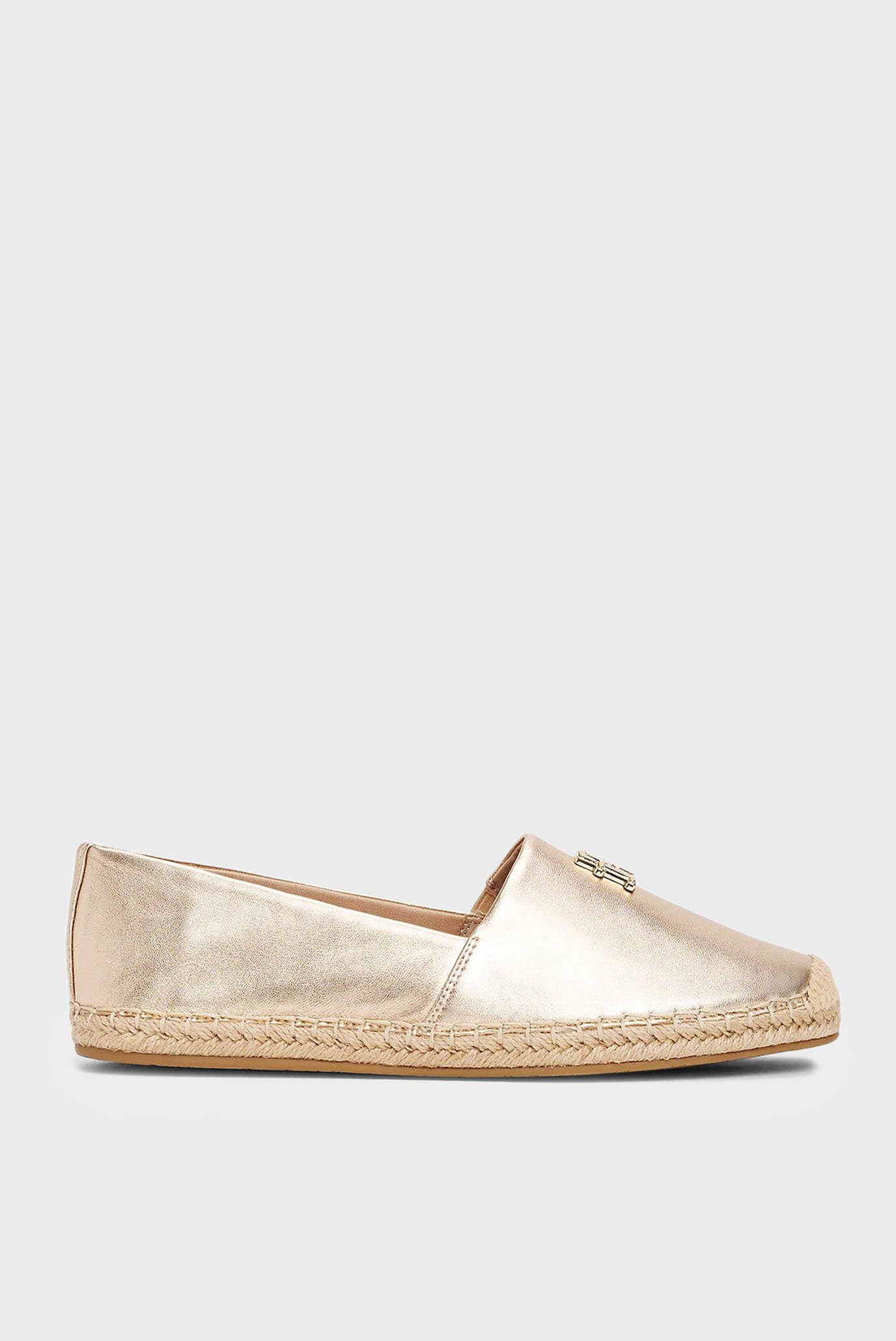Эспадрильи TH LOGO METALLIC LEATHER ESPAD 1