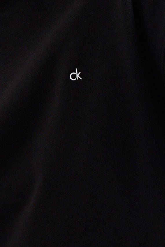 Женское черное худи CK EMB GRAPHIC RELAXED