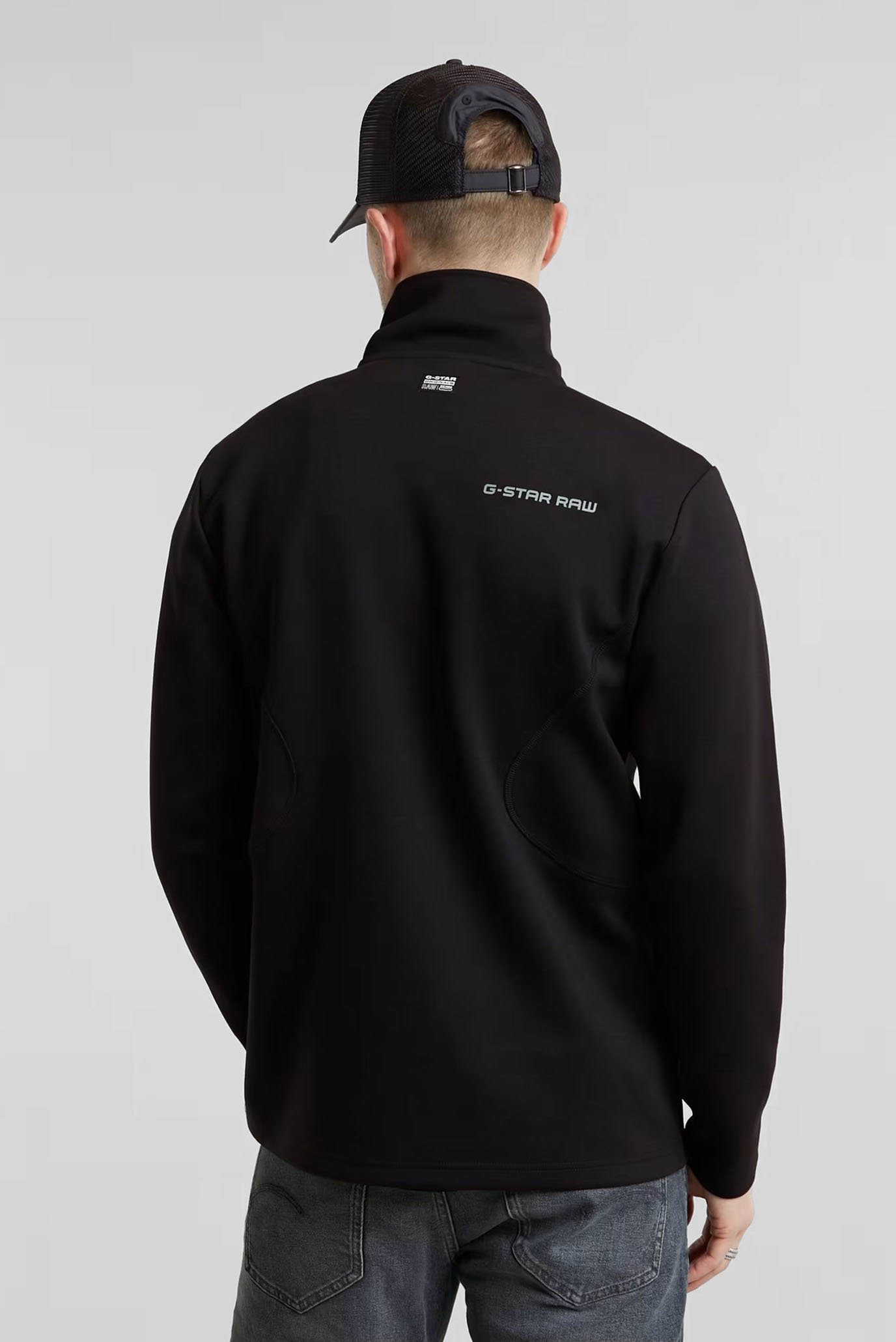 Мужская черная спортивная кофта Motion half zip tweeter 3