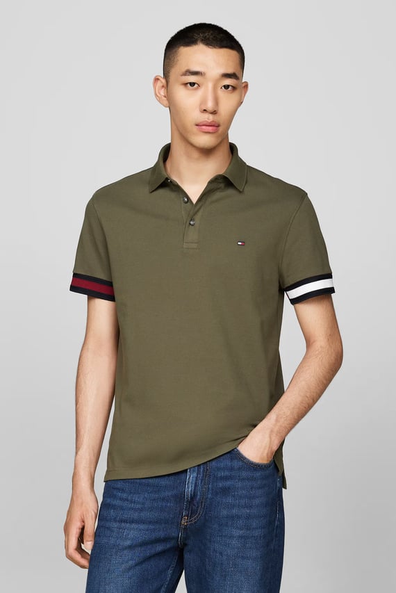 Поло FLAG CUFF SLIM FIT POLO