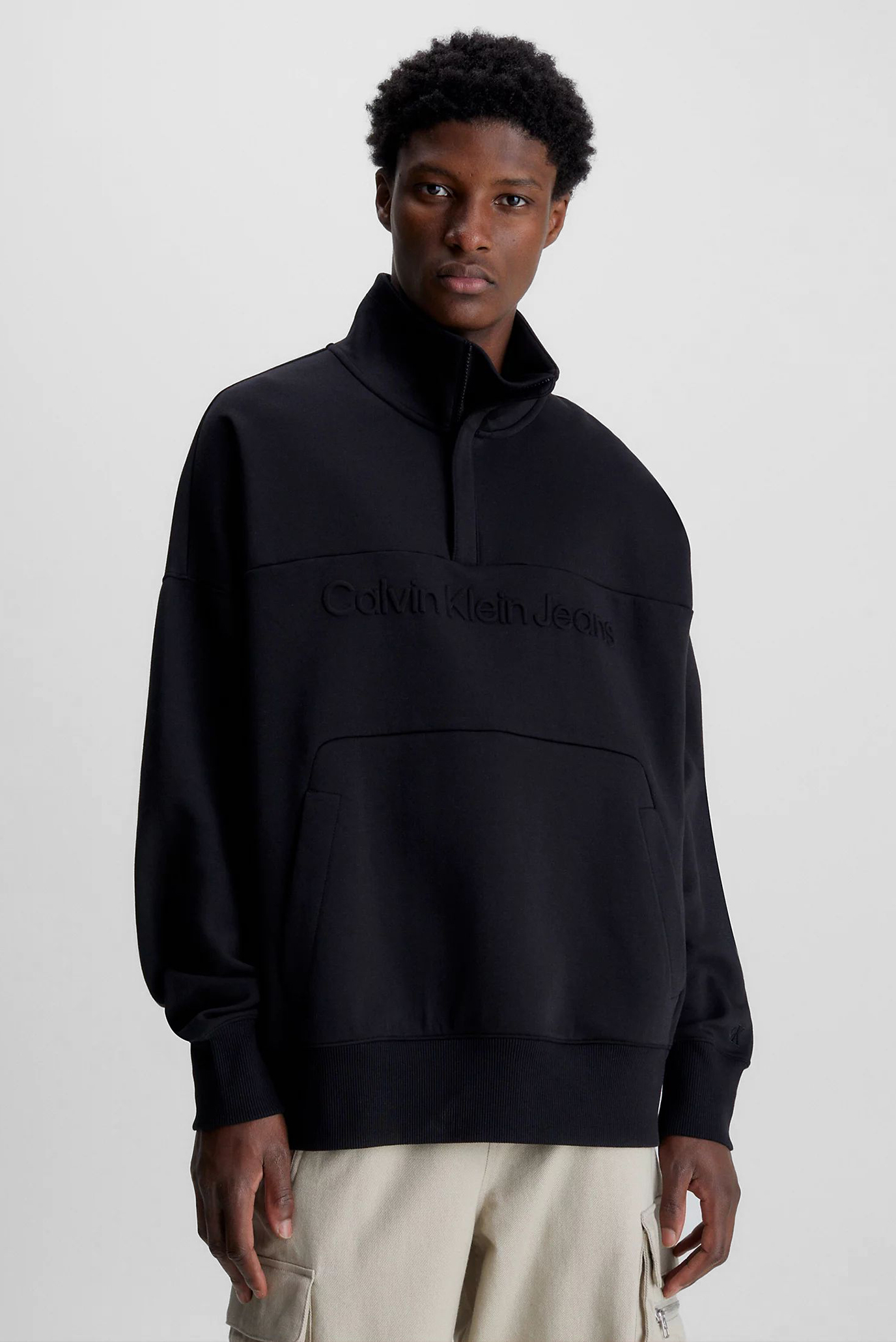 Свитшот INSTITUTIONAL EMBOSSED HALF ZIP 7
