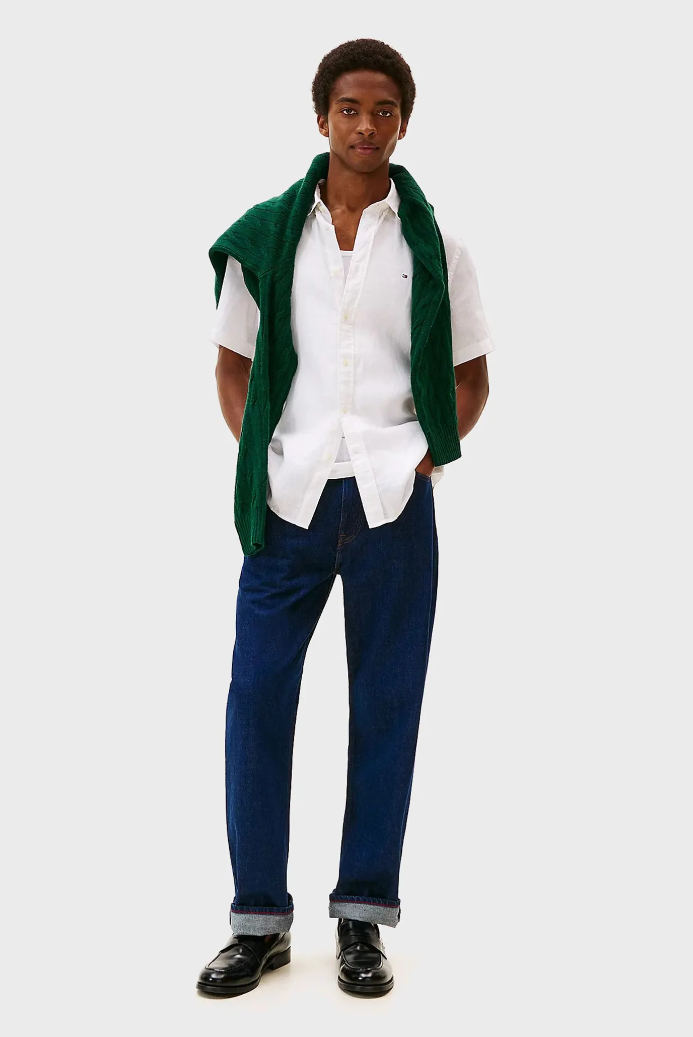Рубашка с коротким рукавом PIGMENT DYED LINEN RF SHIRT S S 2