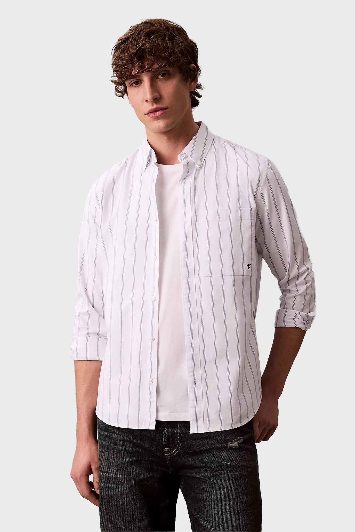 Рубашка LS STRIPE OXFORD CLASSIC SHIRT 4