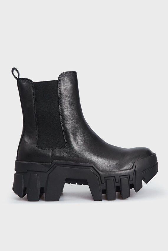 Женские черные кожаные челси Kochia PRPY