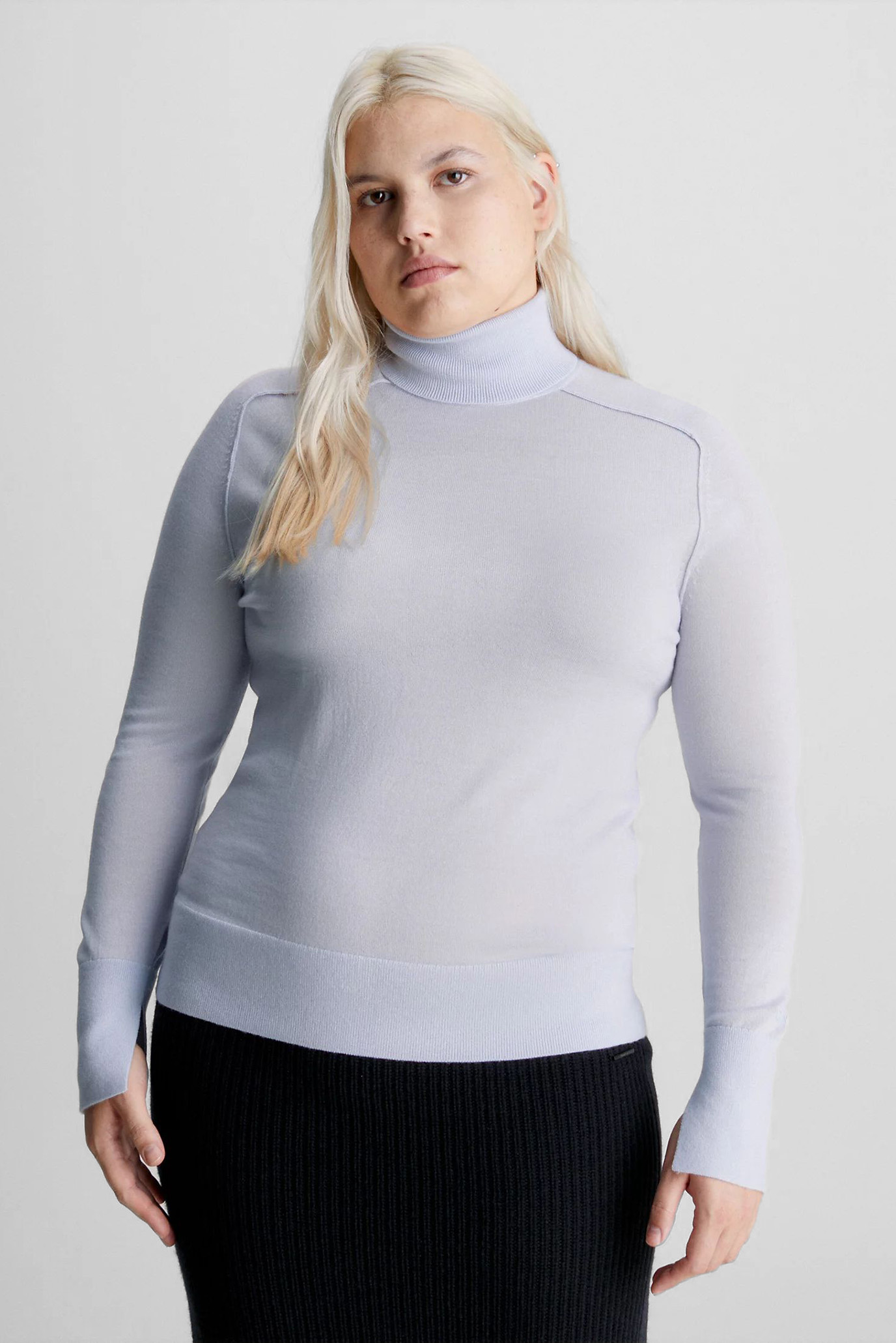 Гольф EXTRA FINE WOOL ROLL-NK SWEATER 3