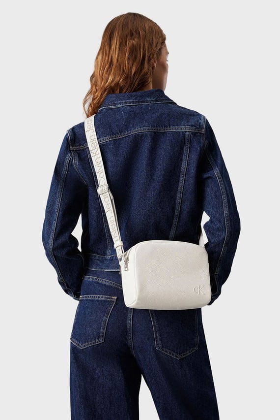 Женская белая сумка ULTRALIGHT DBLZIP CAMERABAG21 PU