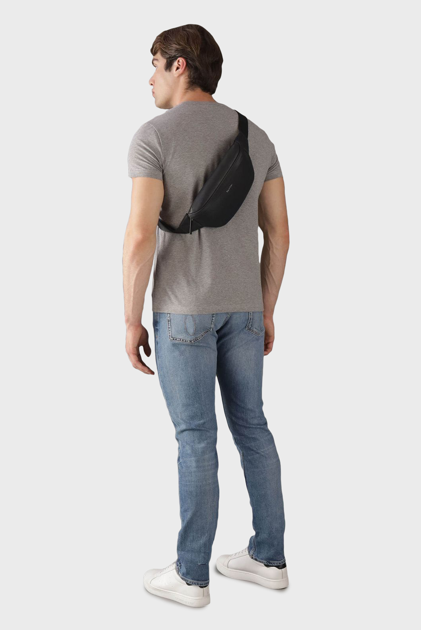 Мужская черная поясная сумка CK MUST WAISTBAG 2