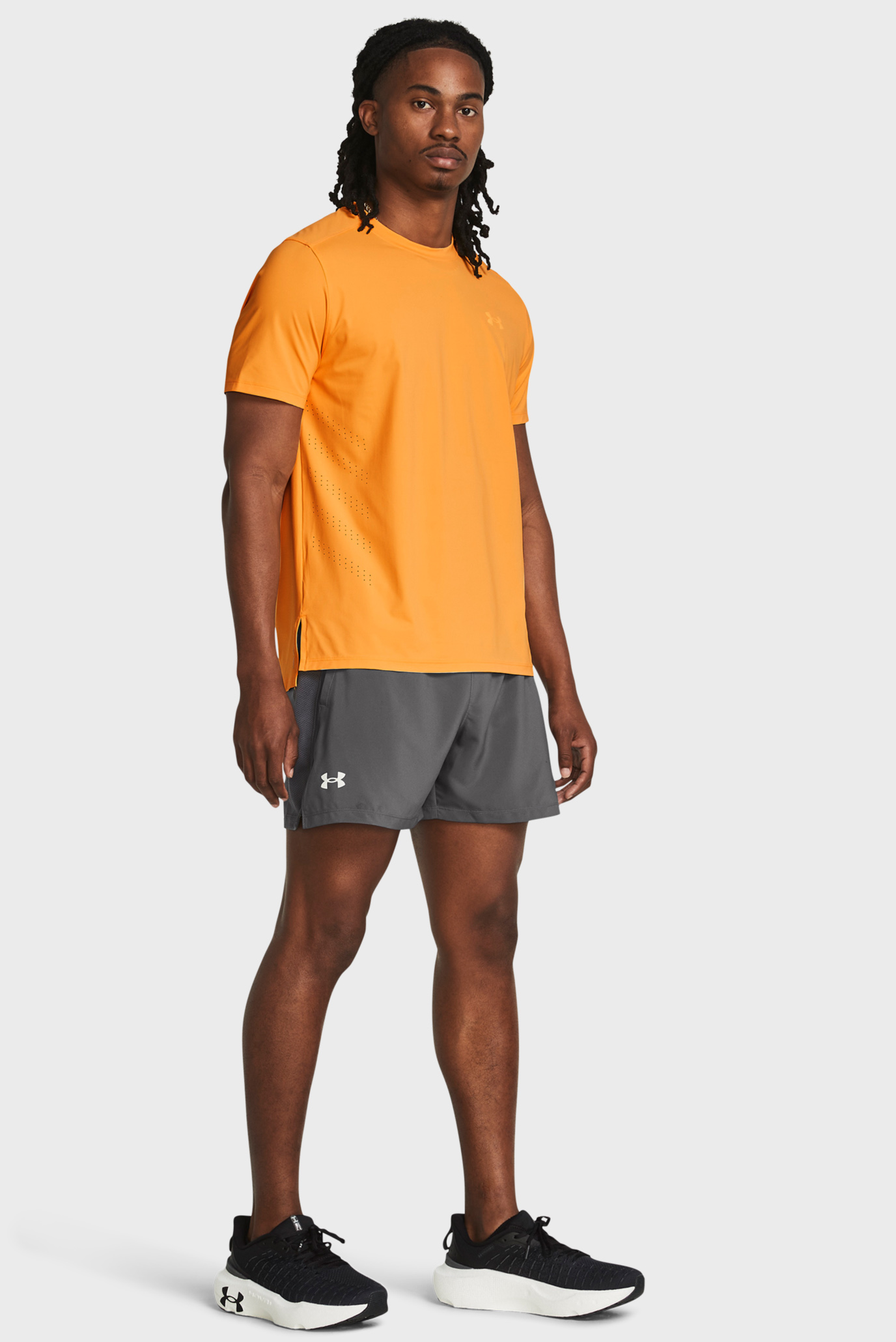 Мужские серые шорты UA LAUNCH 5'' SHORTS 2