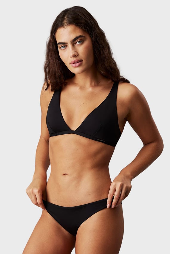 Женский черный лиф от купальника FIXED TRIANGLE-RP Calvin Klein