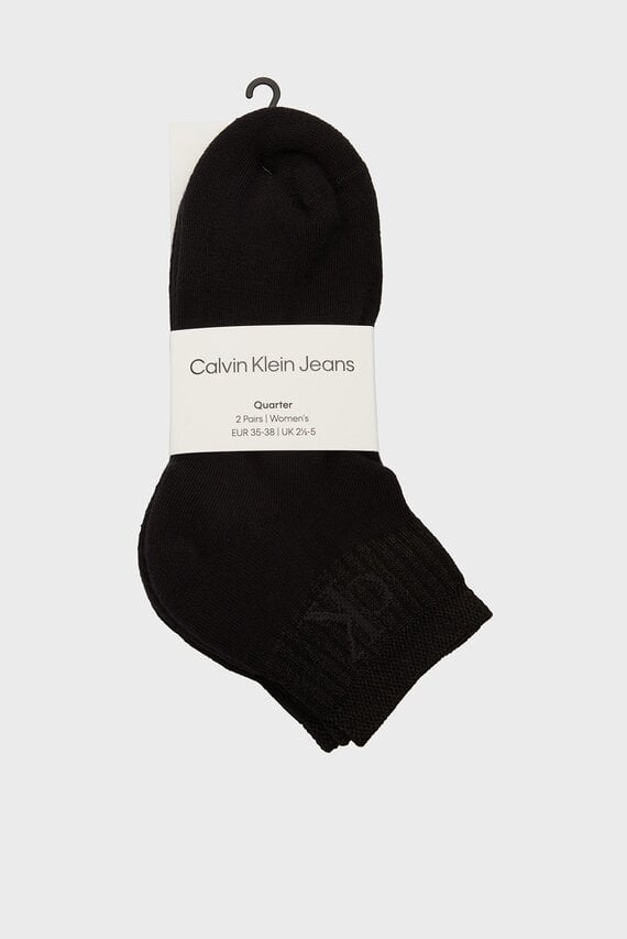 Носки CKJ WOMEN QUARTER 2P GLOSSY RIB Calvin Klein Jeans Носки CKJ WOMEN QUARTER 2P GLOSSY RIB Calvin Klein Jeans