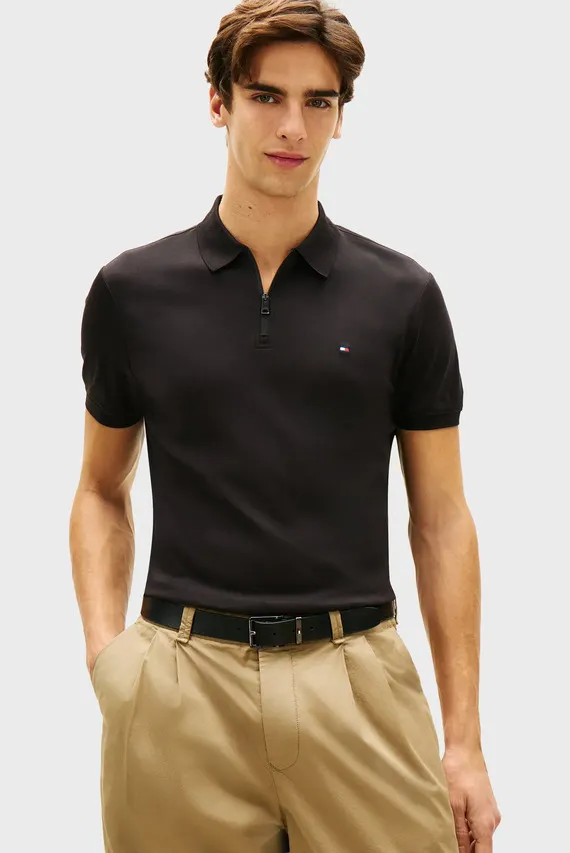 Поло INTERLOCK ZIP REG POLO Tommy Hilfiger