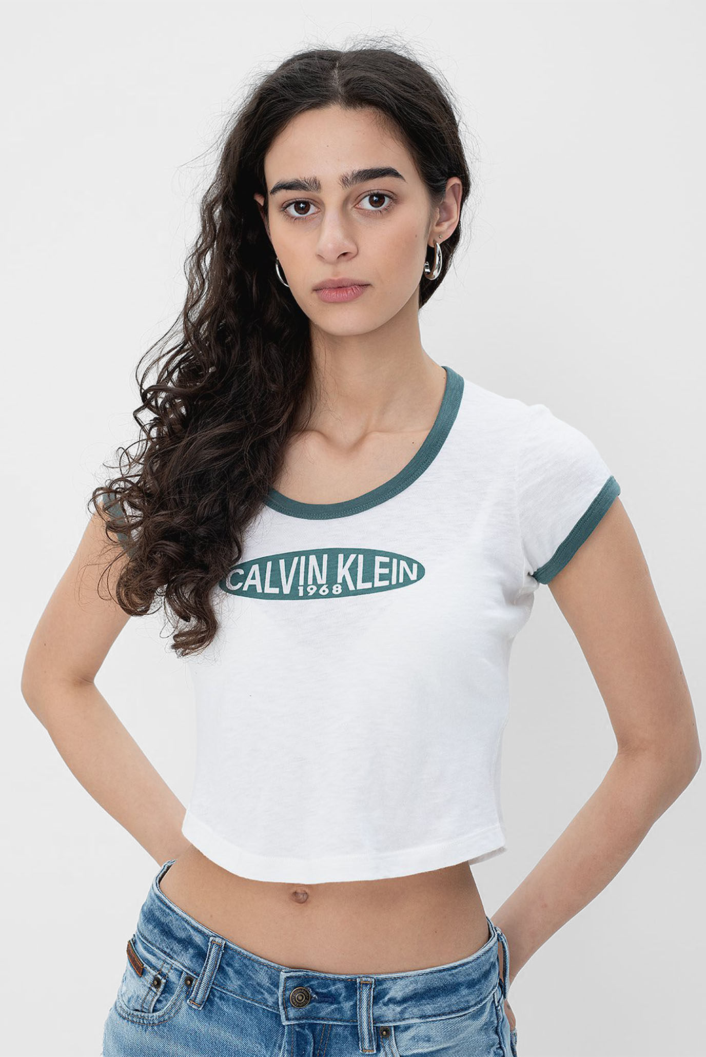 Футболка SS CASHMERE BLND GRAPHC BABY TEECalvin Klein Футболка SS CASHMERE BLND GRAPHC BABY TEE 3