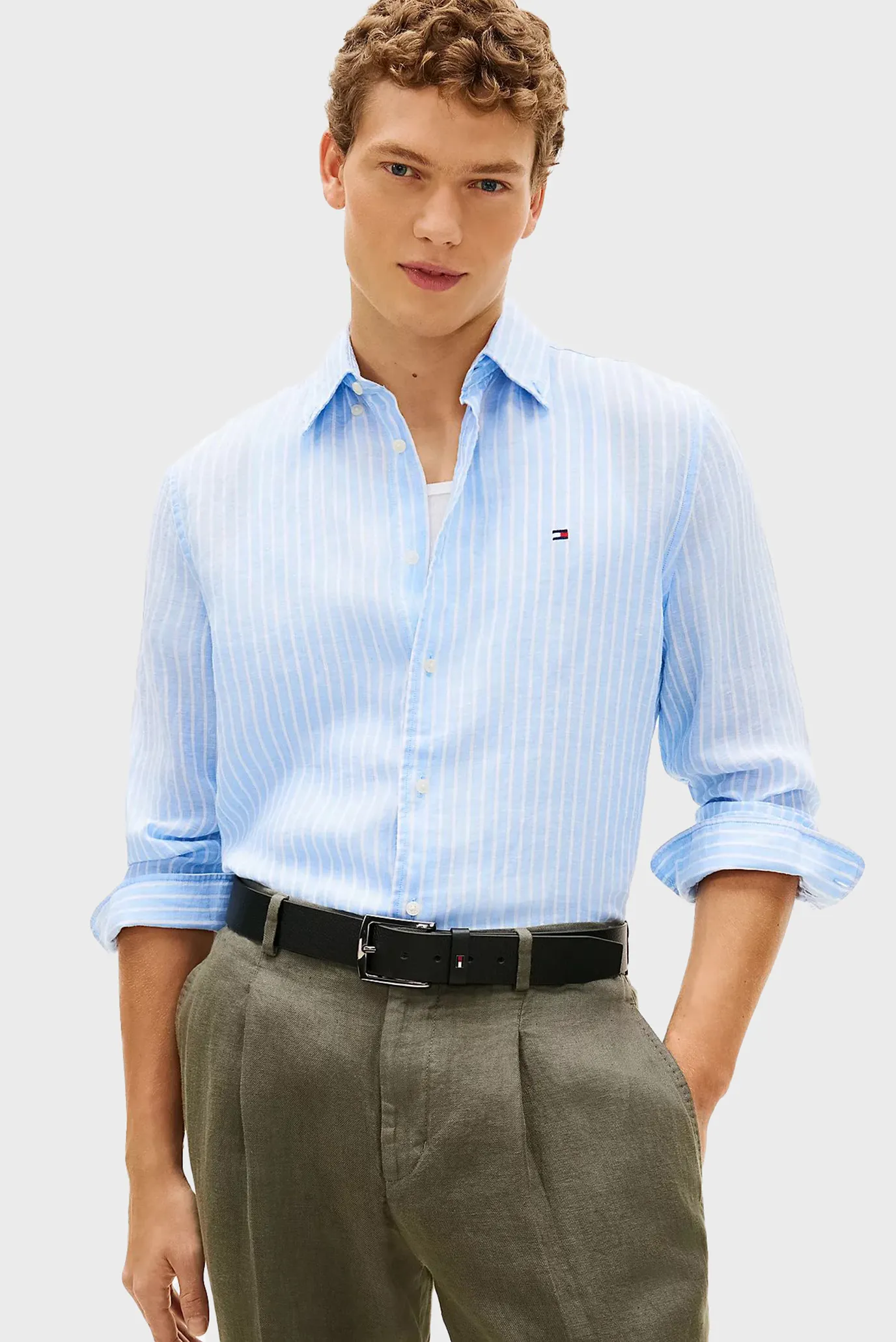 Рубашка LINEN BENGAL STRIPE RF SHIRT 1