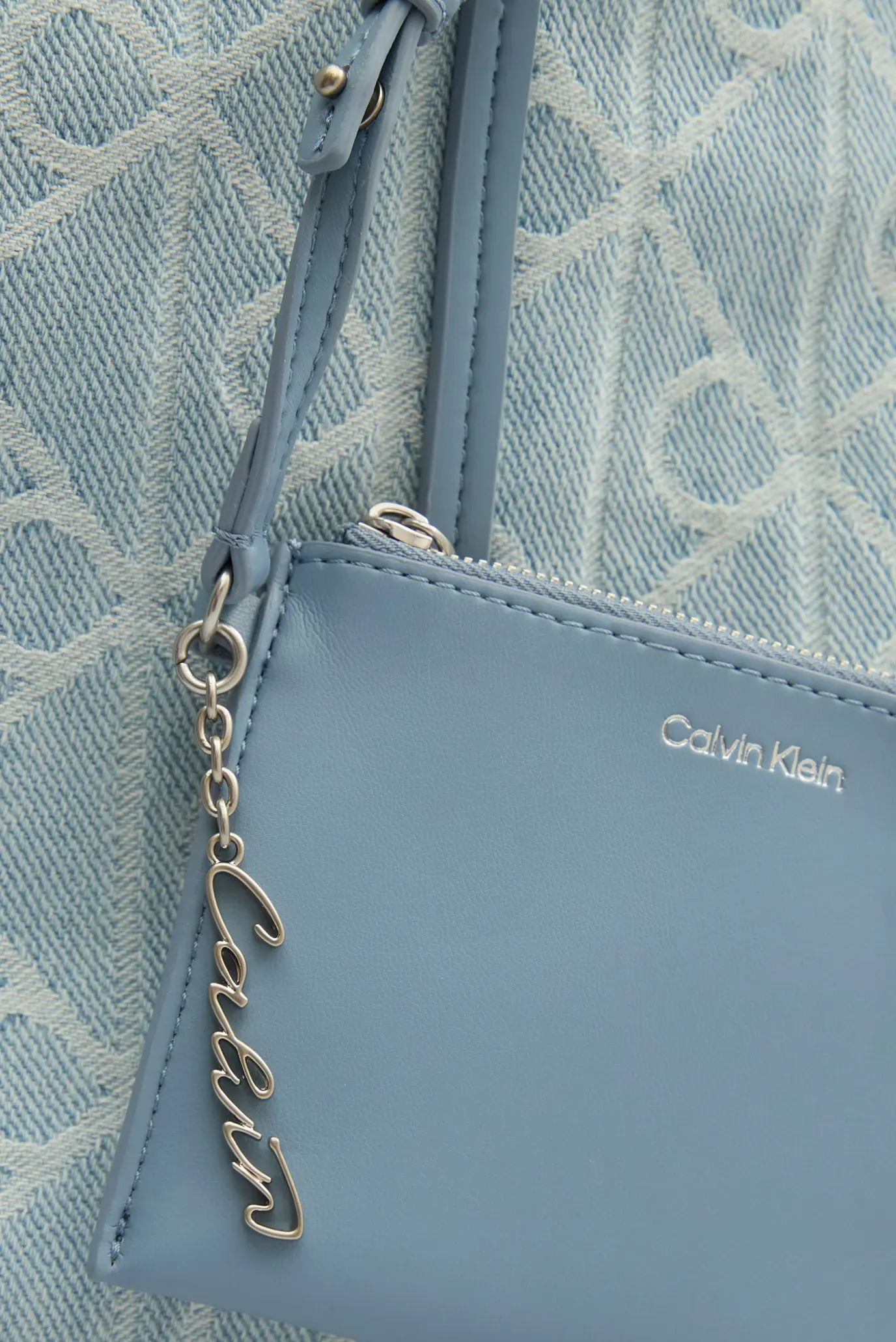 Сумка EMBLEM AOP DENIM SMALL TOTE 5