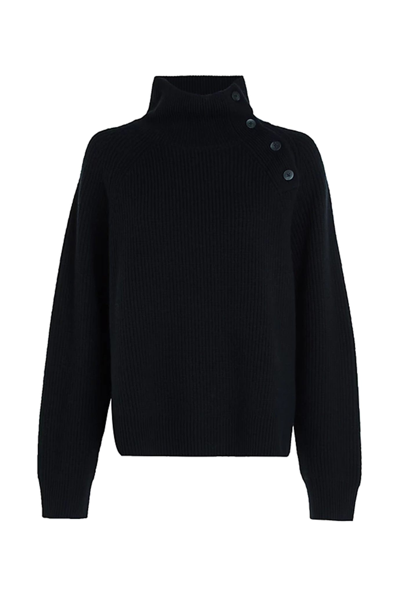 Гольф RECYCLED WOOL BUTTON MOCK NECK 5