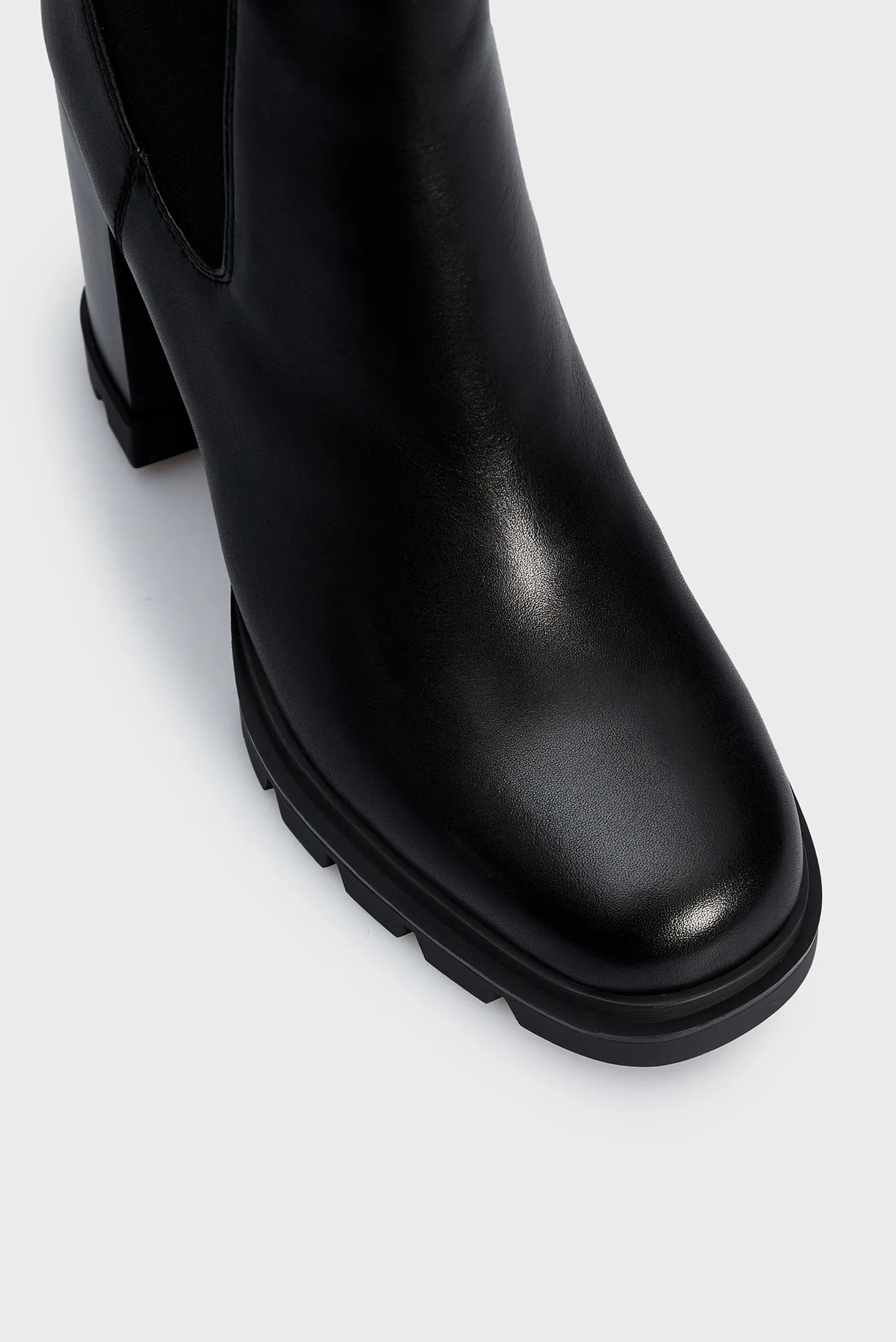 Женские черные кожаные ботильоны Rujiena 4