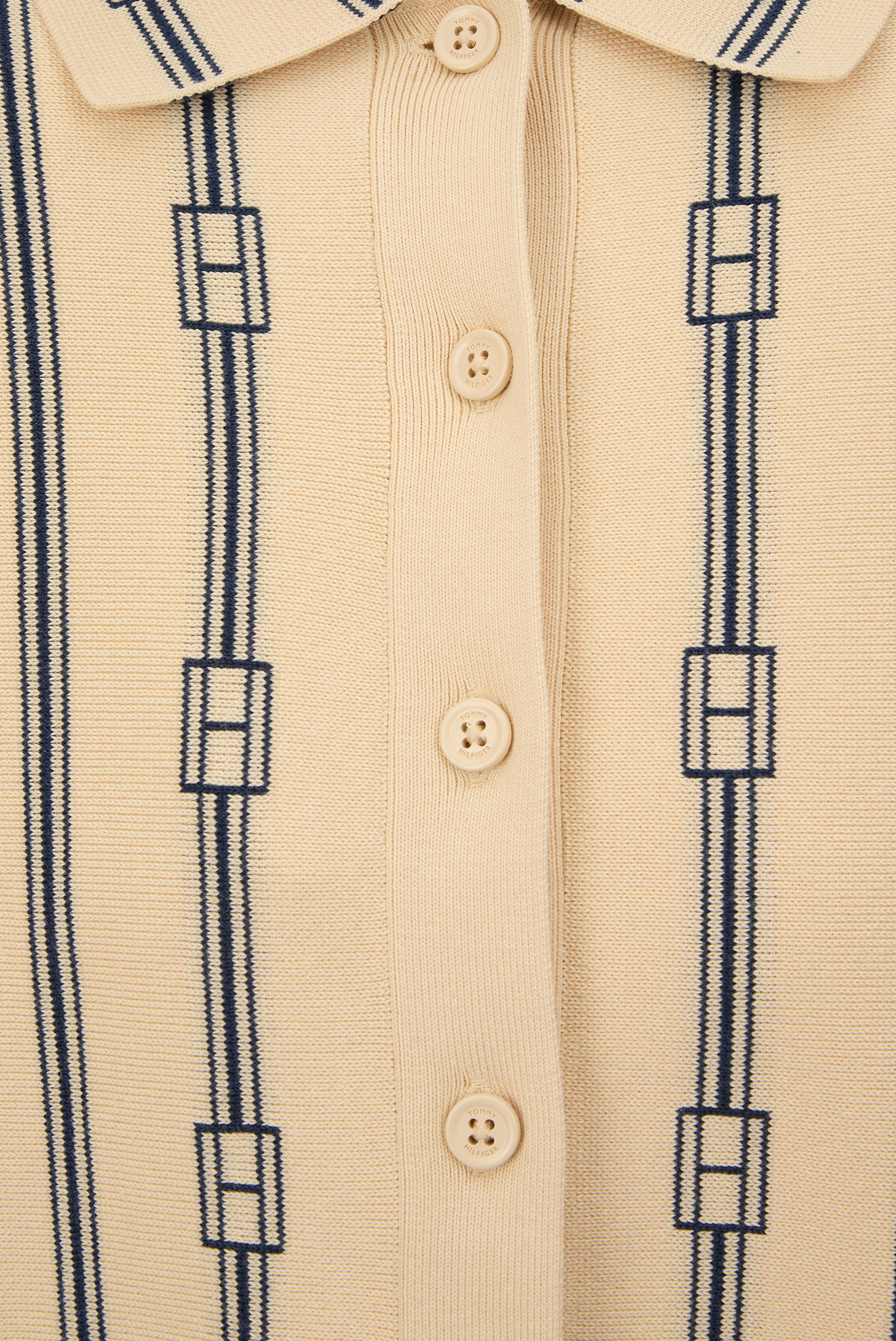 Женский бежевый кардиган с узором GRAPHIC FLAG RLX POLO CARDI LS 3