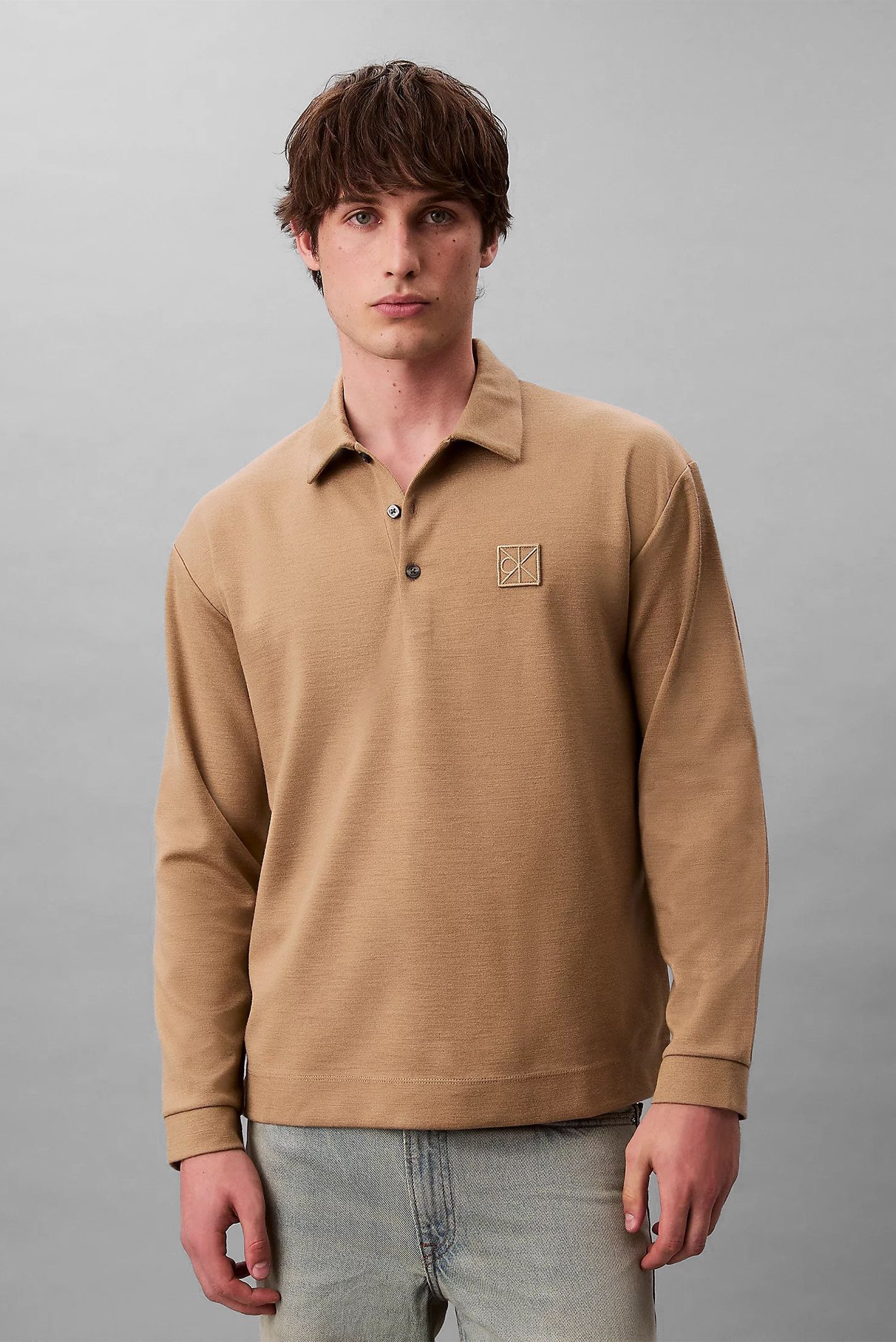 Поло с длинным рукавом LS Stretch Wool Blend Interlock 1