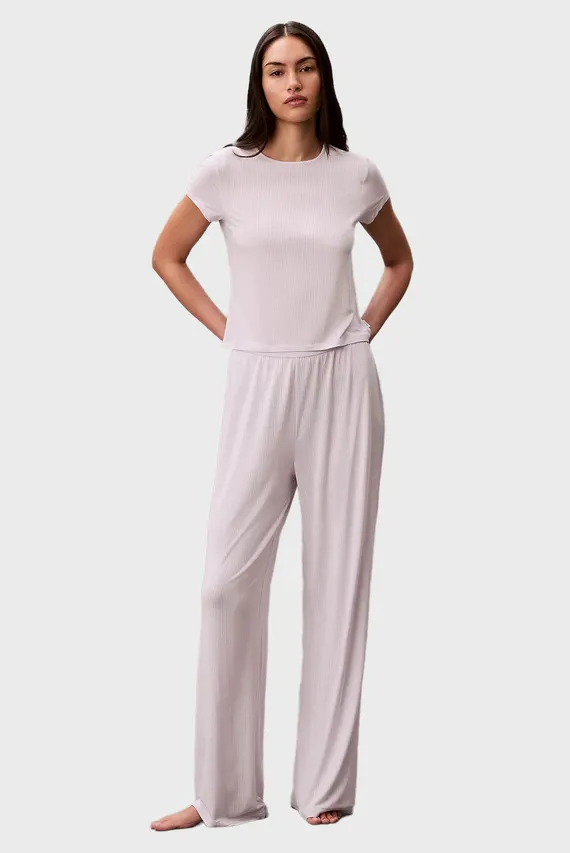 Брюки пижамные DROP NEEDLE WIDELEG PANT Calvin Klein