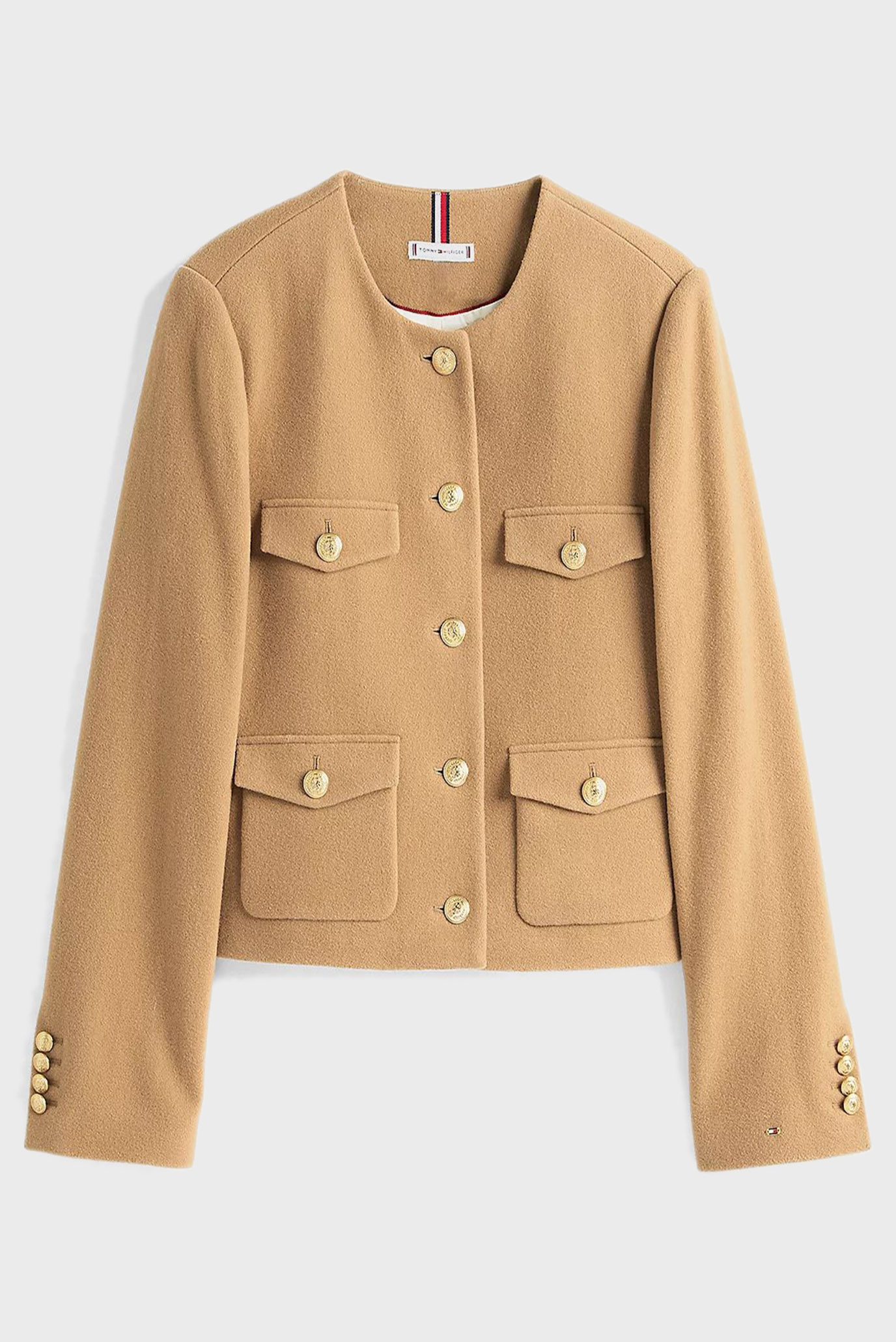 Куртка демисезонная CROP WOOL GOLD BUTTON JACKET 5