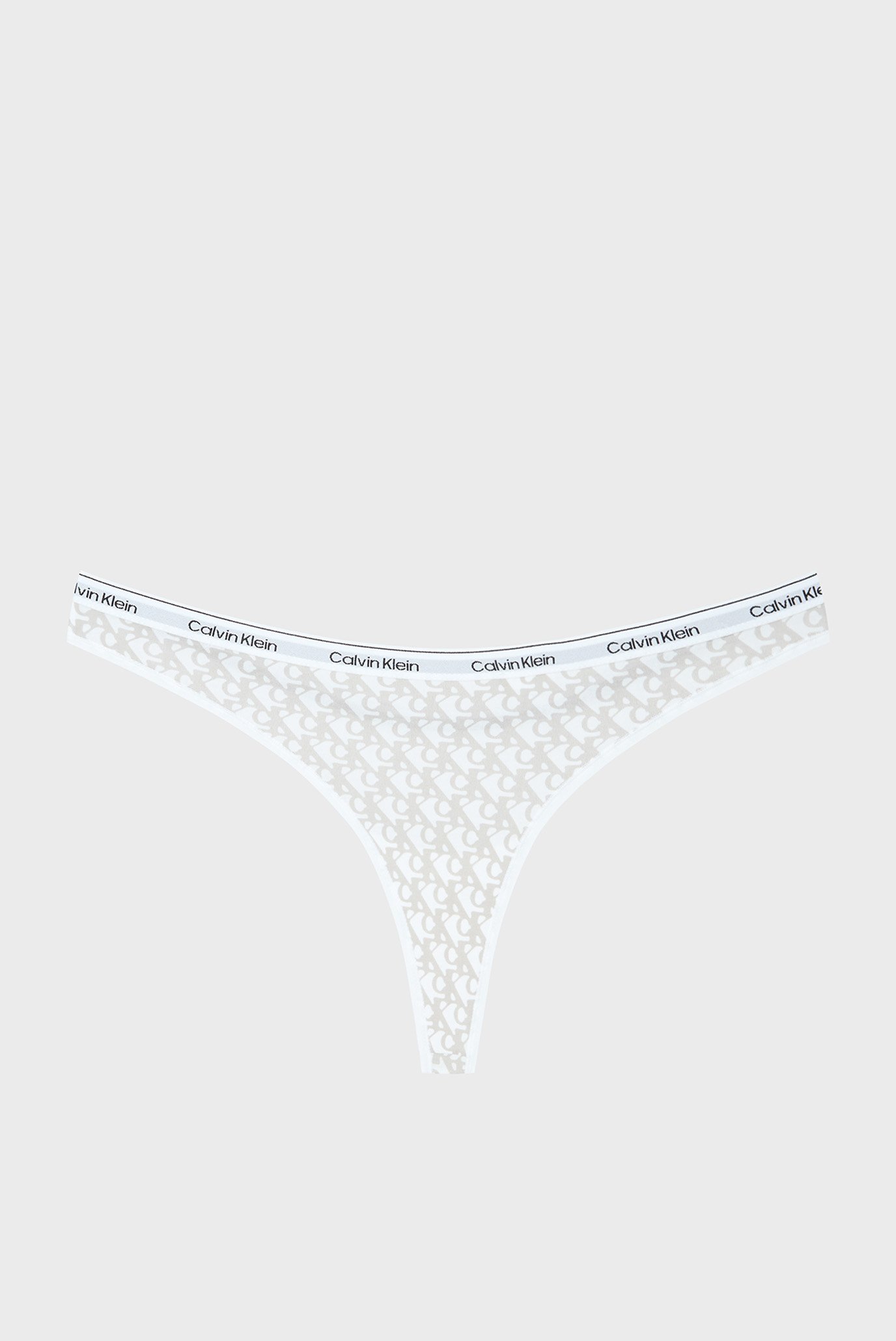 Женские белые трусики с узором THONGCalvin Klein Женские белые трусики с узором THONG 7