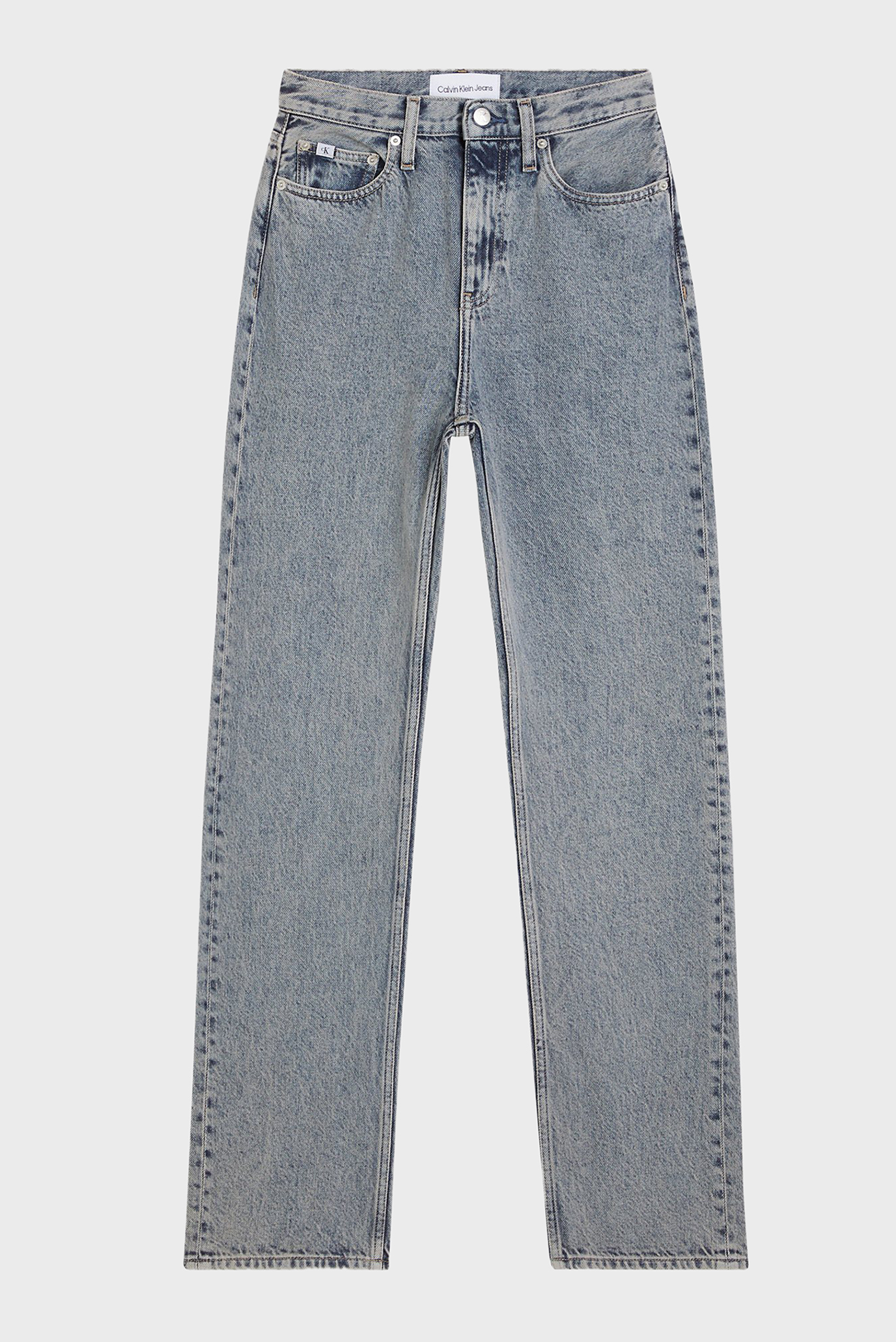 Женские голубые джинсы HIGH RISE STRAIGHT 5