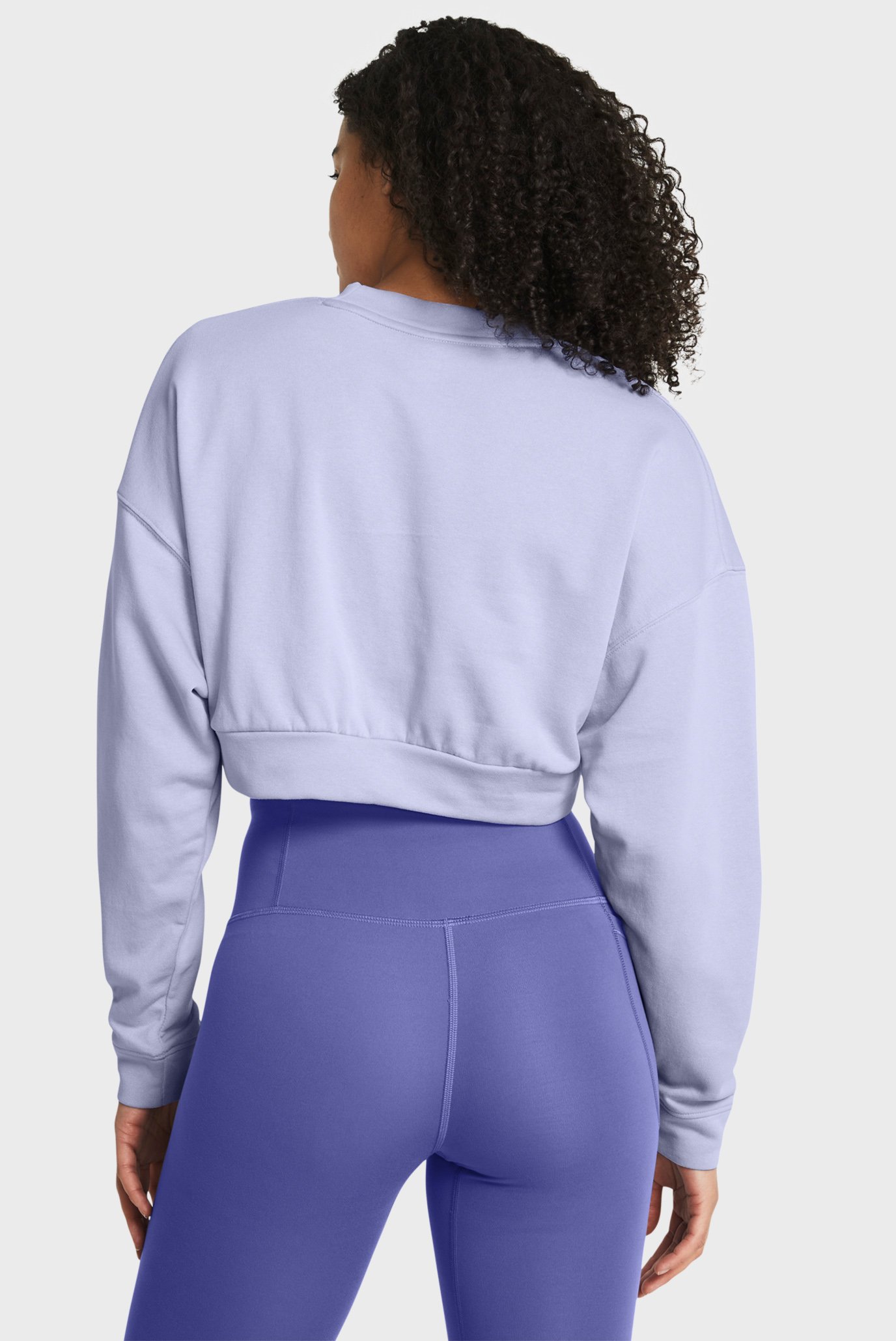 Женский сиреневый свитшот UA Rival Terry OS Crop Crw 2