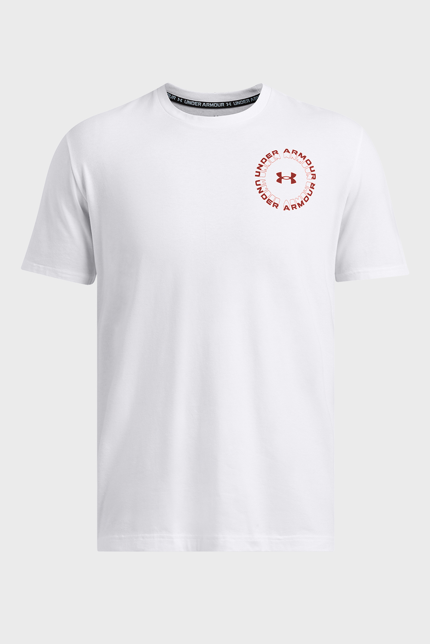 Мужская белая футболка UA M RADIAL WM 60 40S SS 3