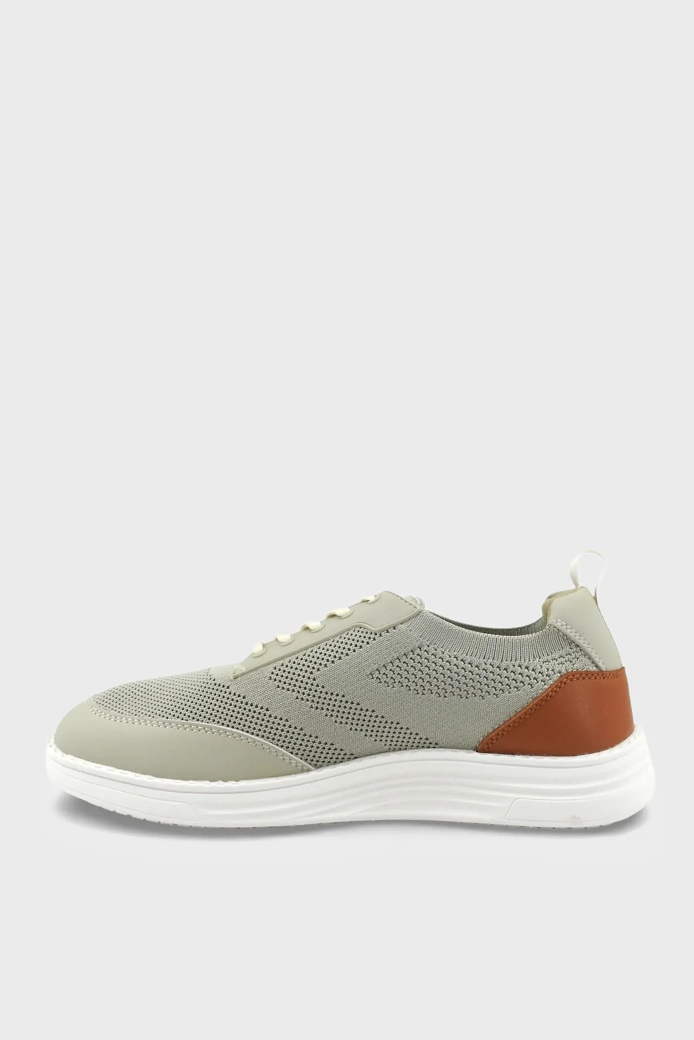 Кроссовки RIVA 12 - SNEAKER KNIT CALF LEATHER SAGE SADDLE 3