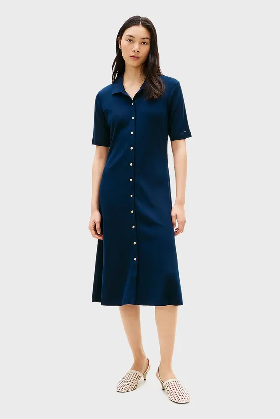 Платье GOLD BUTTON F&F MIDI DRESS Tommy Hilfiger