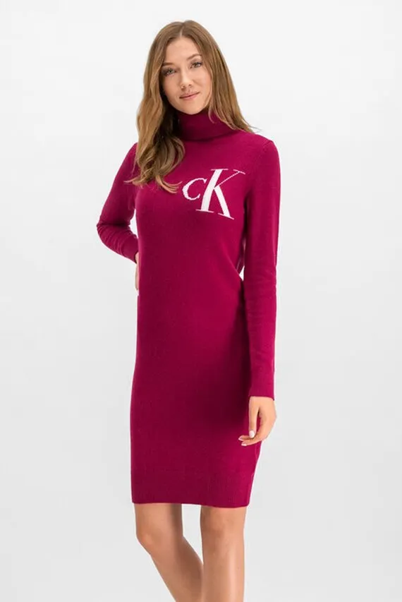 Женское малиновое платье MONOGRAM TN Calvin Klein Jeans