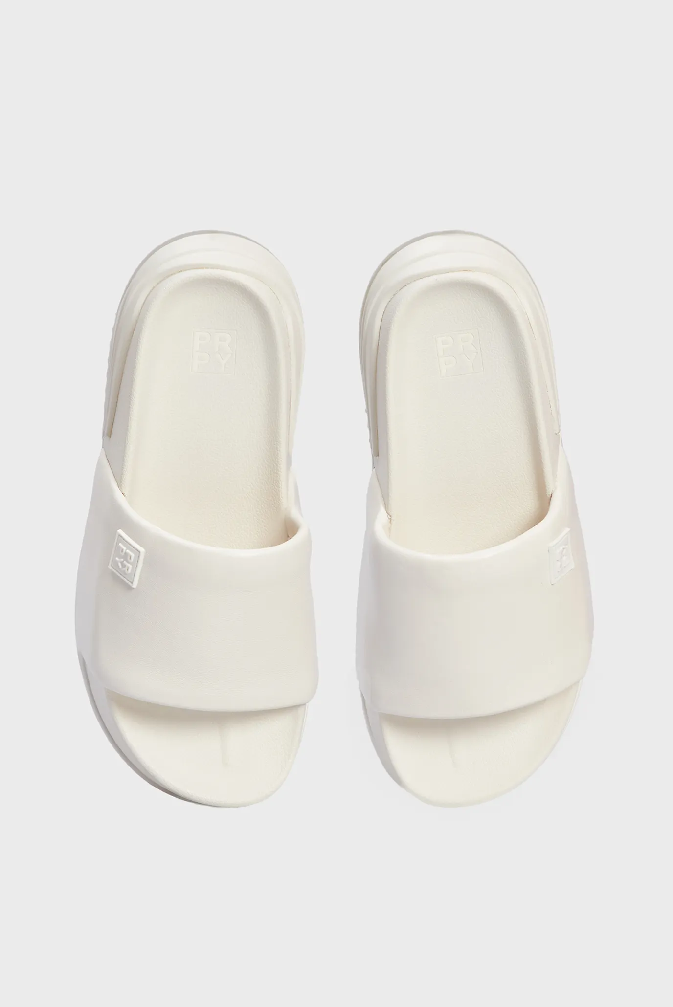 Женские белые кожаные слайдеры Kimberly 9