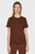 Женская коричневая футболка MICRO LOGO REGULAR