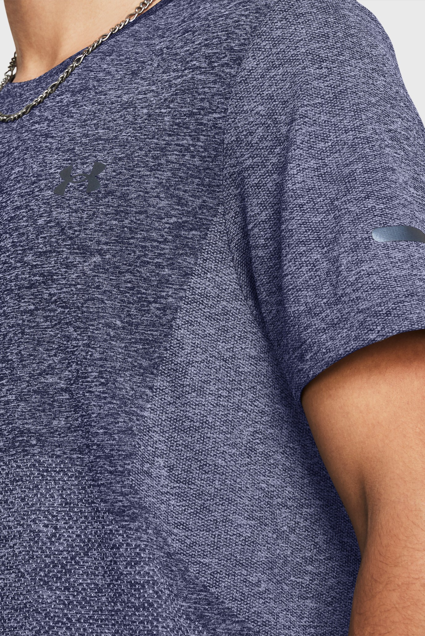 Мужская голубая футболка UA SEAMLESS STRIDE SS 3