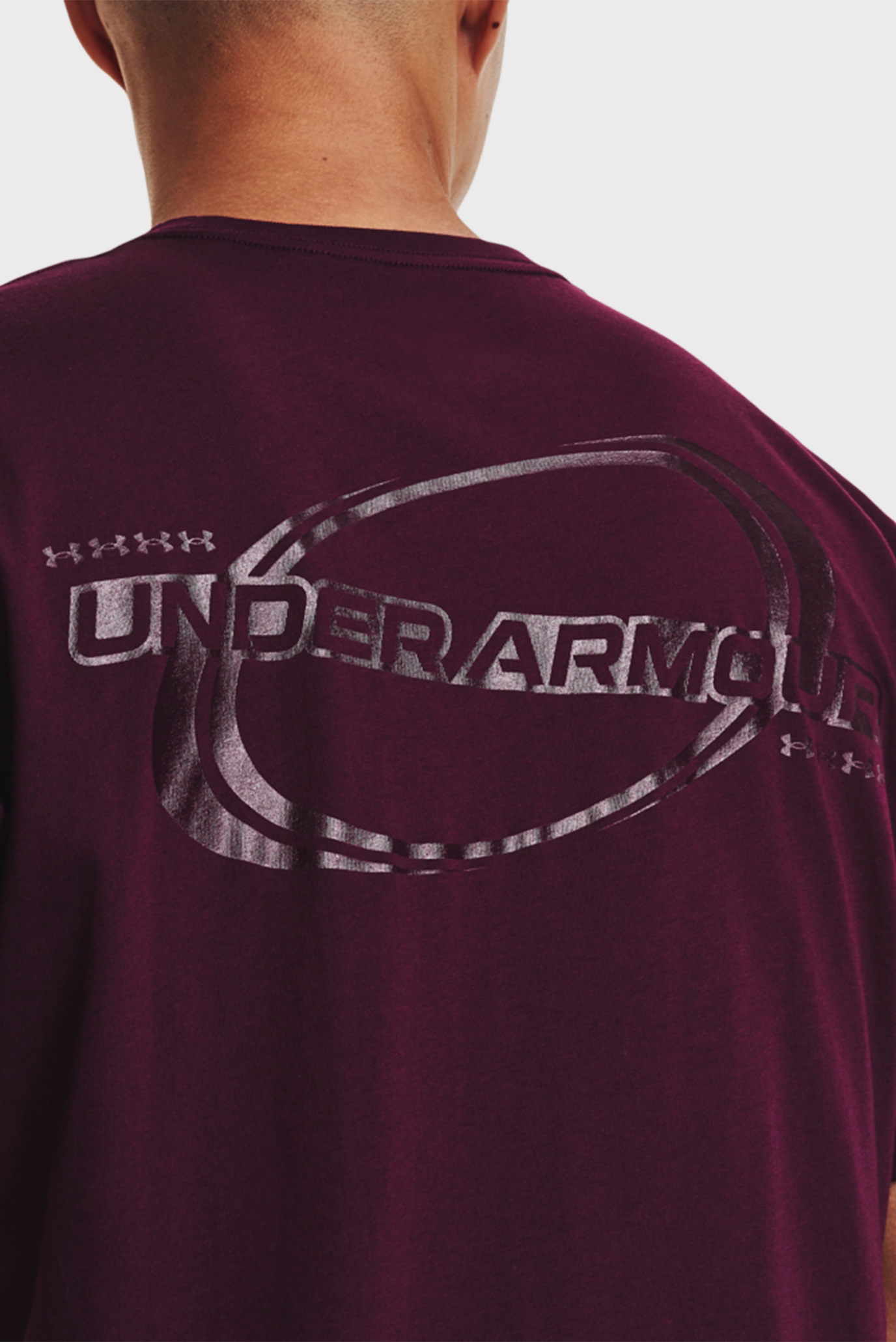 Мужская бордовая футболка UA SPORTSTYLE NOVELTY SS 10