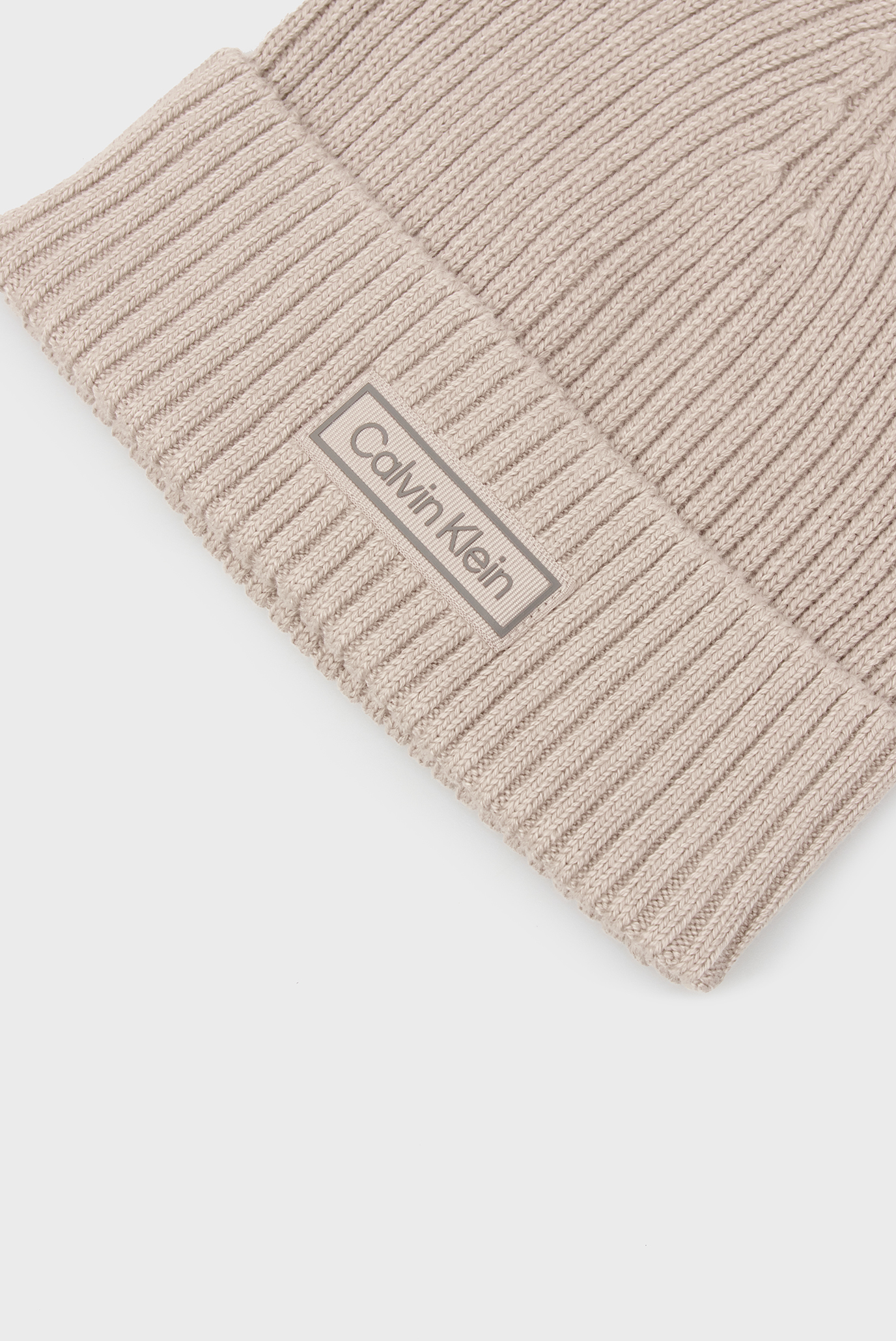 Шапка PATCH CHUNKY RIB COTTON BEANIE 4