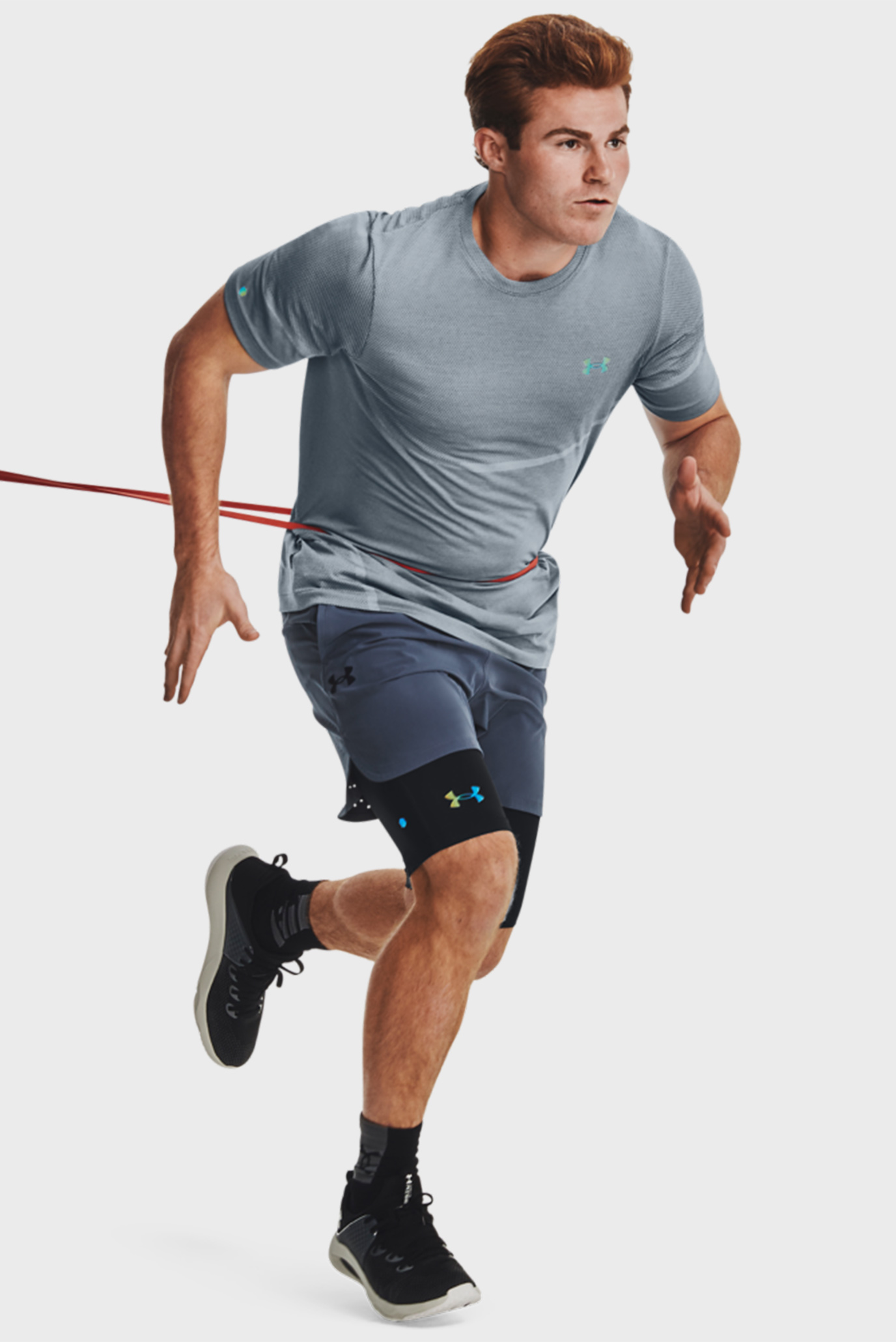 Мужские серые шорты UA Peak Woven Shorts 9