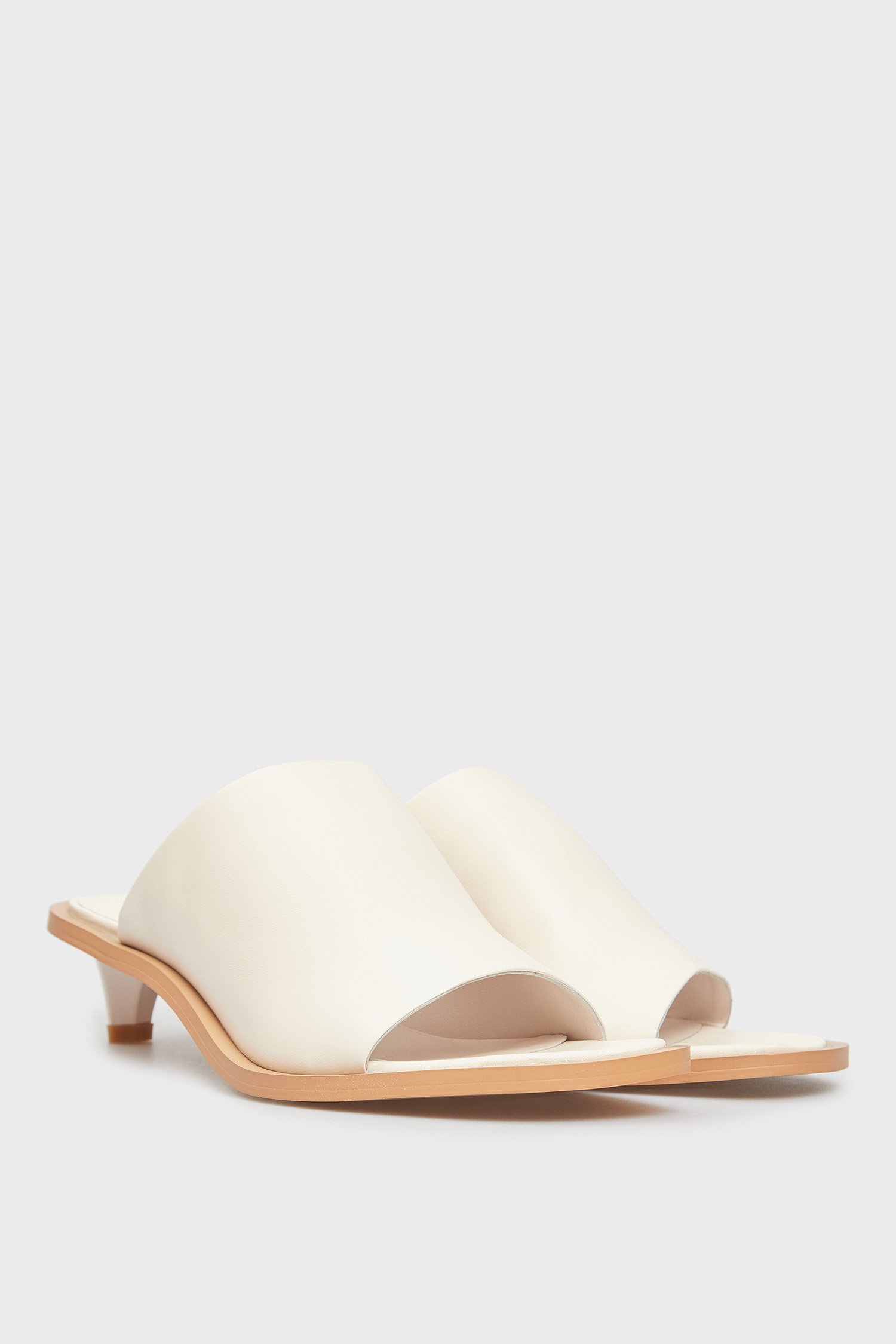 Женские белые кожаные мюли OpalaPRPY Женские белые кожаные мюли Opala 3