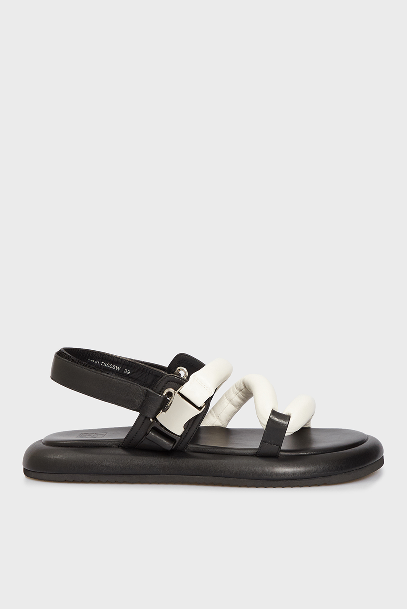 Женские белые кожаные сандалии Deanne 6