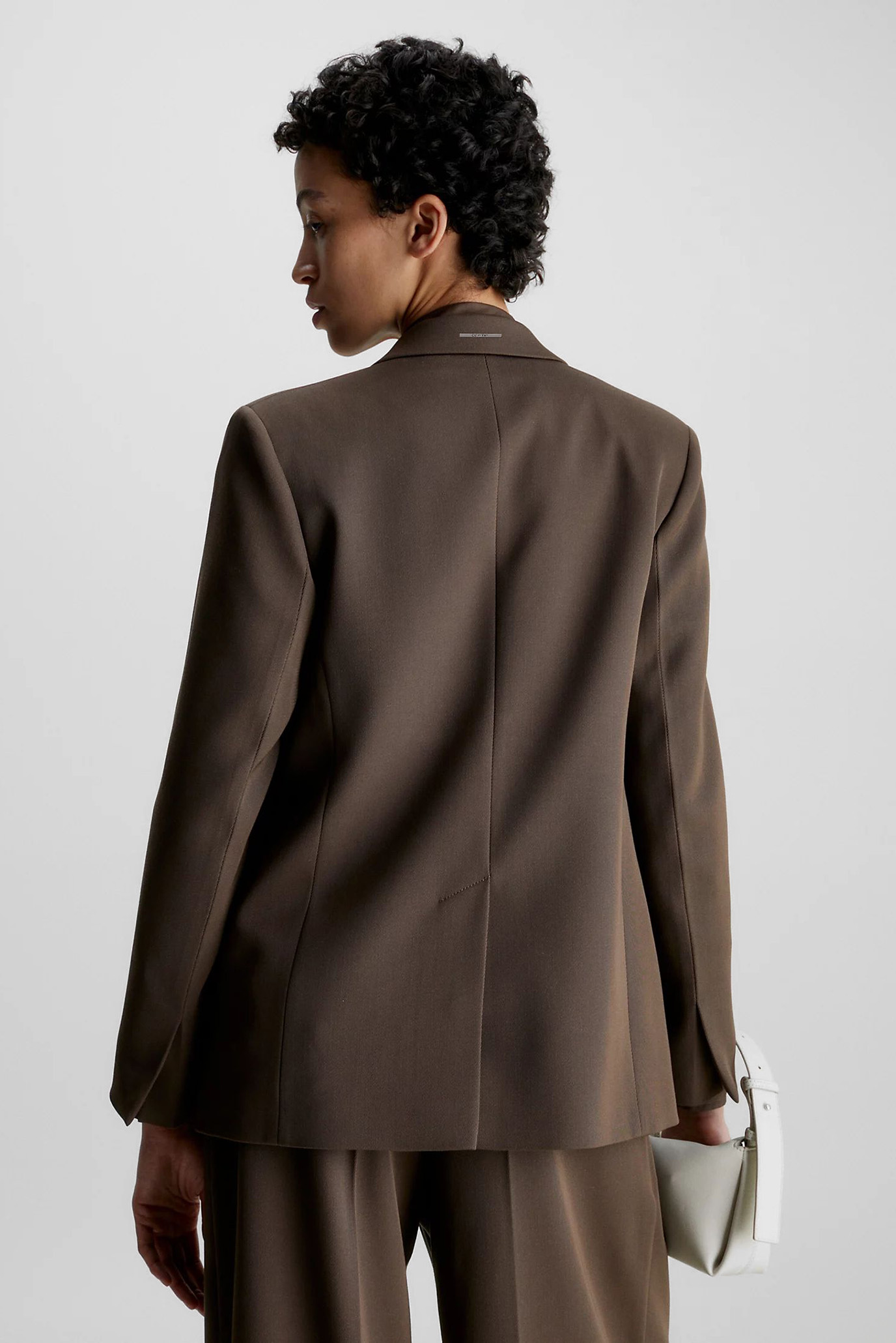 Женский коричневый жакет WOOL TWILL 5