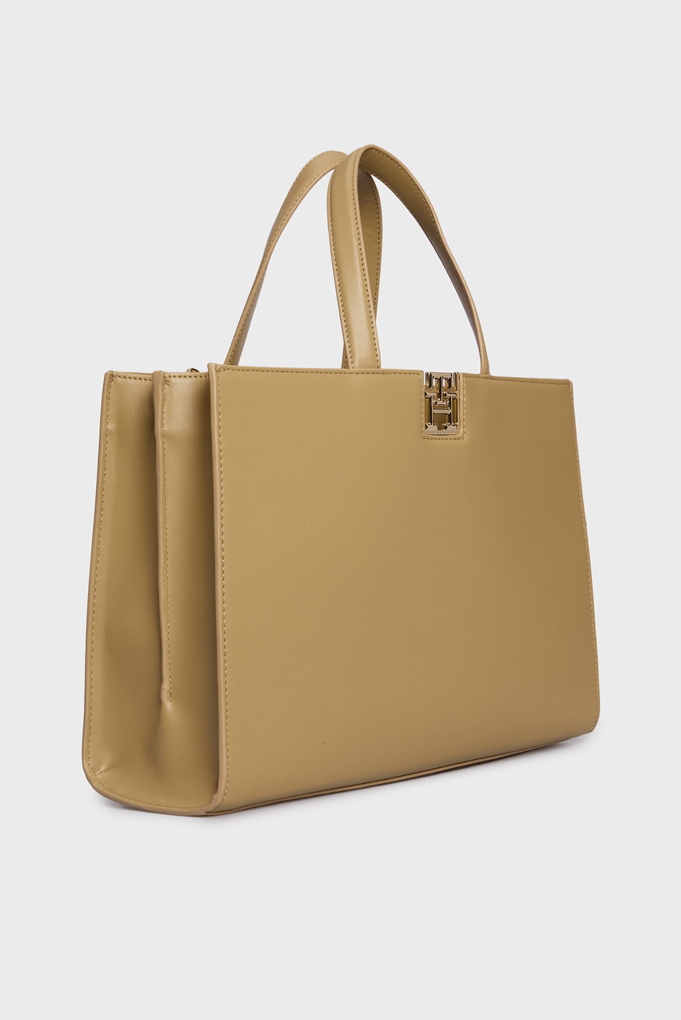 Женская бежевая сумка TH RESET SATCHEL 3