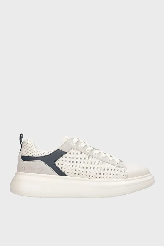 Кроссовки BIG 05 - SNEAKER COW SUEDE PERFORATED MILK BLUE LIU JO